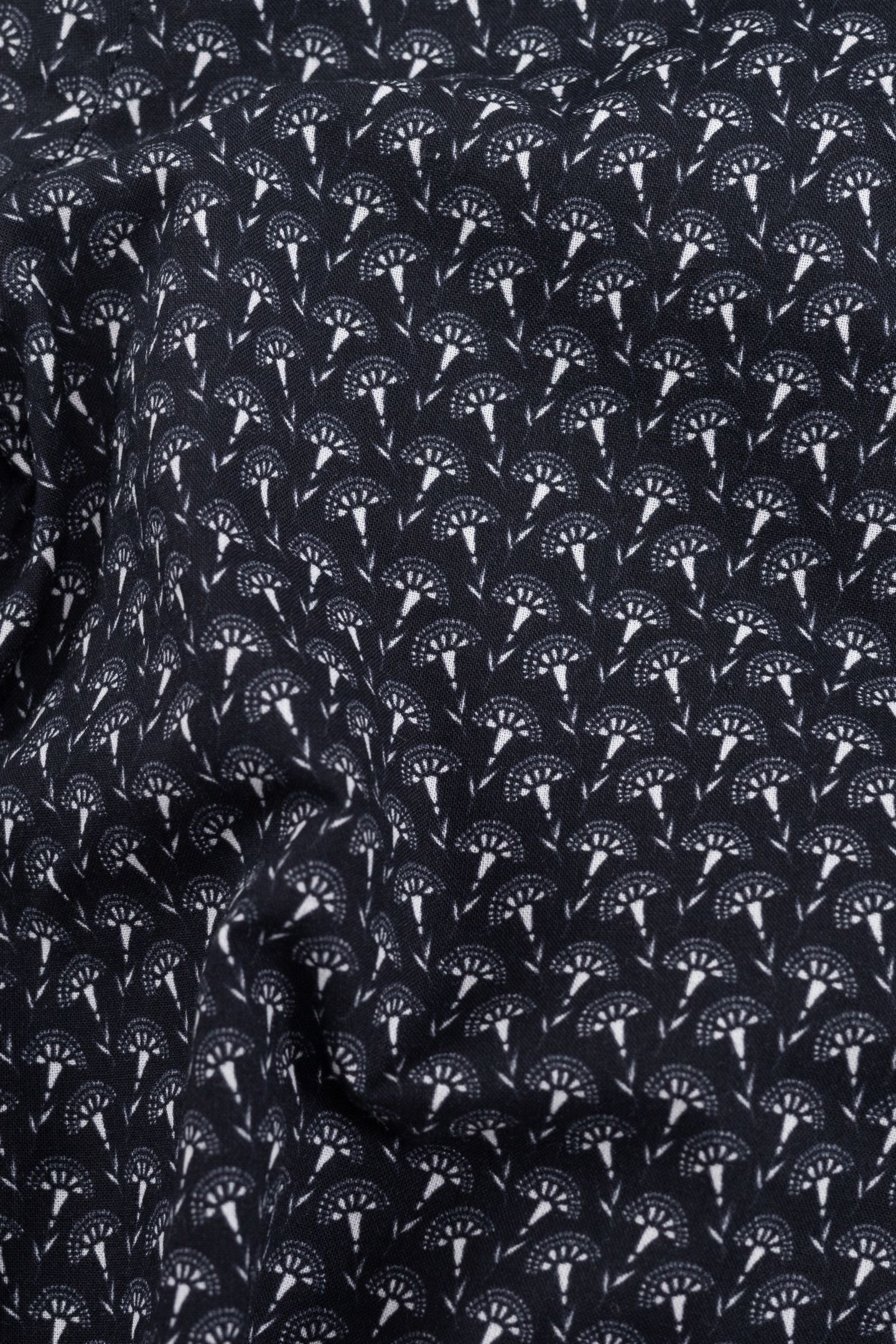 BLACK FLOWERY LIBERTY FABRIC SHIRT 7