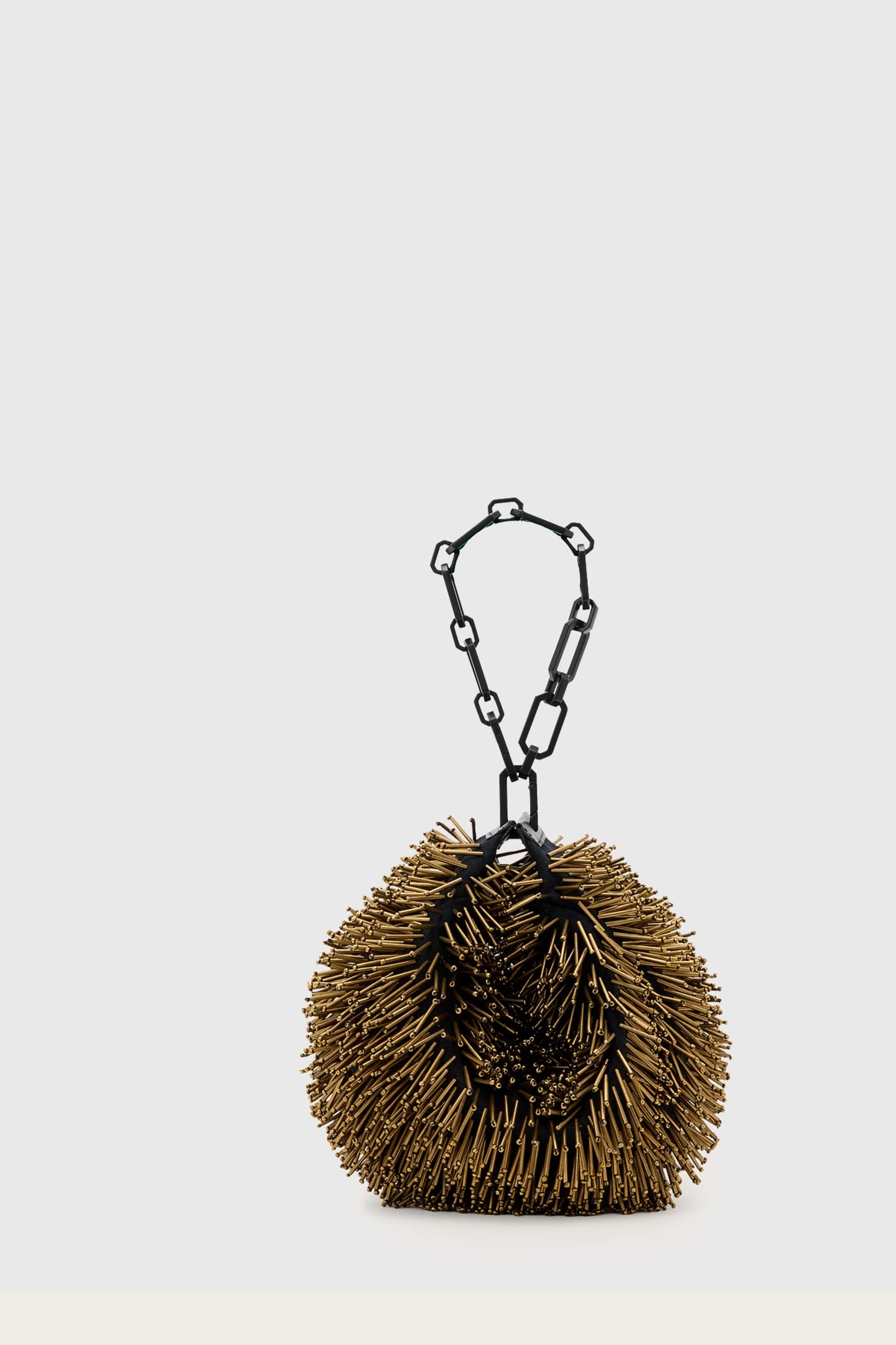 MADEA CHAIN BEAD BAG WARM BRASS/BLACK 5