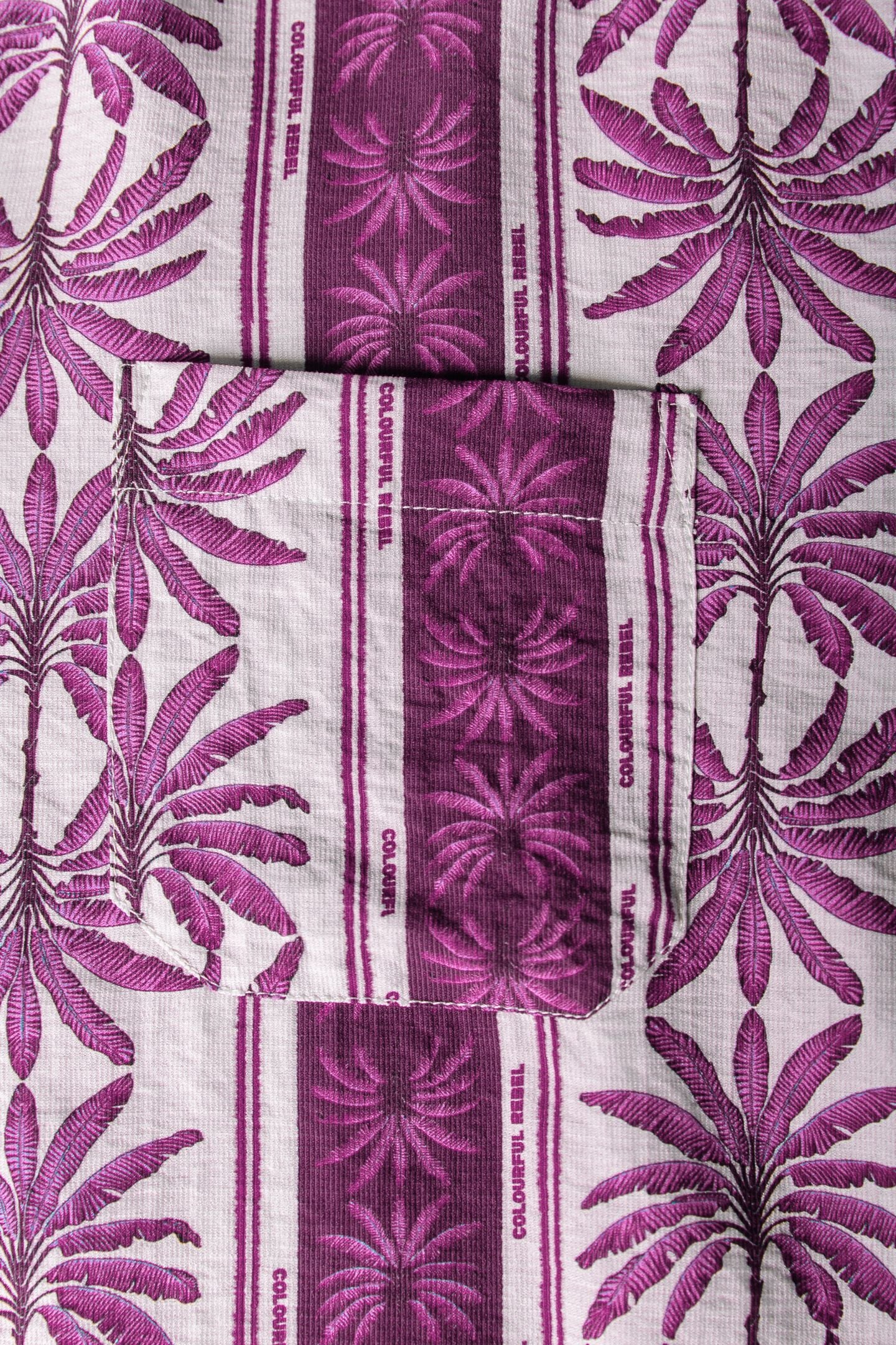 TALIA PALM DROPPED SHOULDER BLOUSE RASPBERRY WINE 5