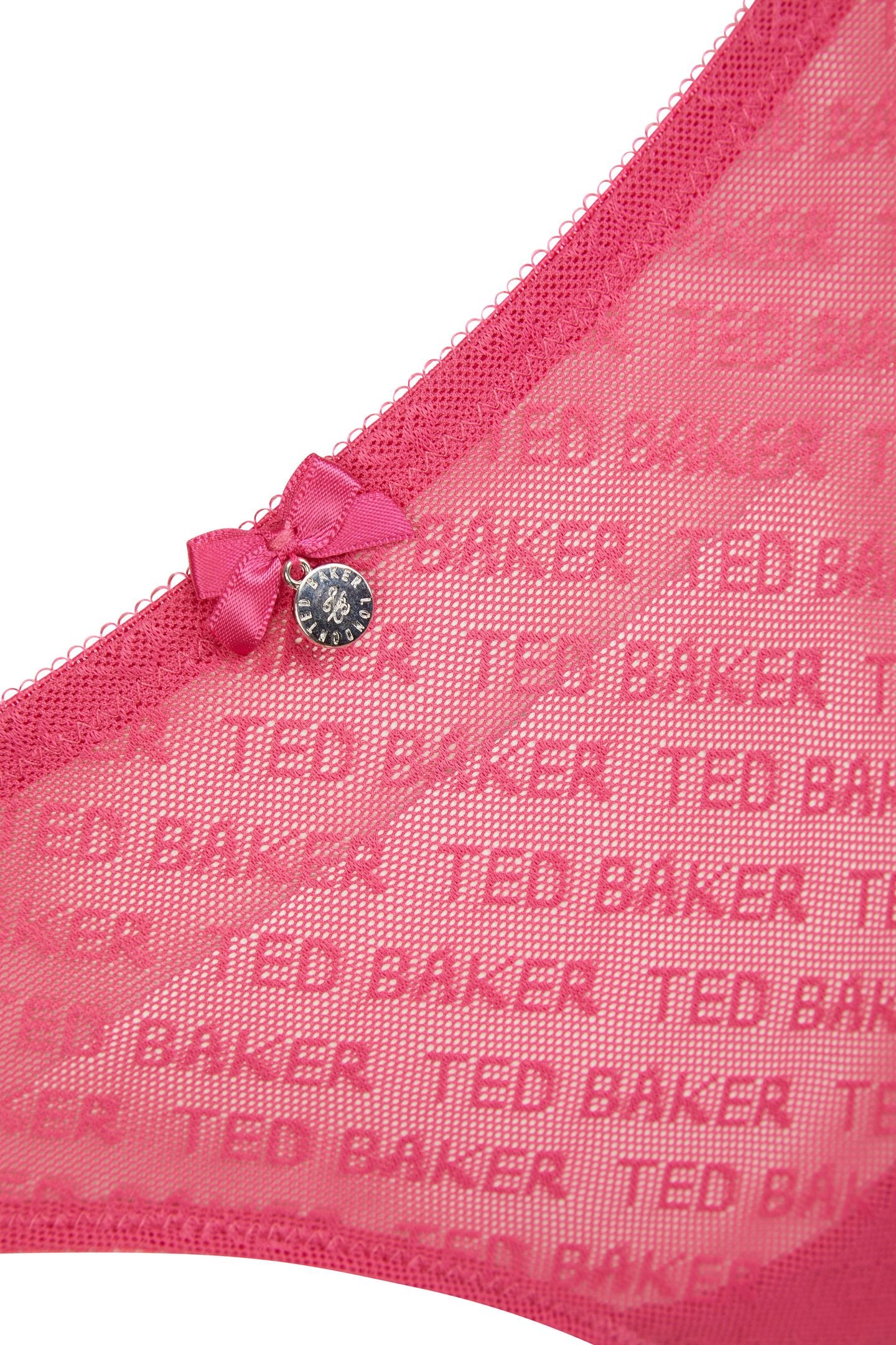 NELLY 3PK MESH AND LACE BRIEF CARMINE/ JET BLACK/CARMINE 9