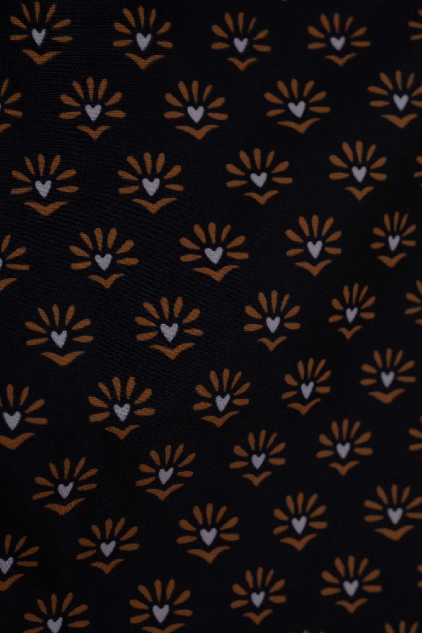 BLACK SWIMSUIT WITH FLORAL HEART PRINT BLACK 8