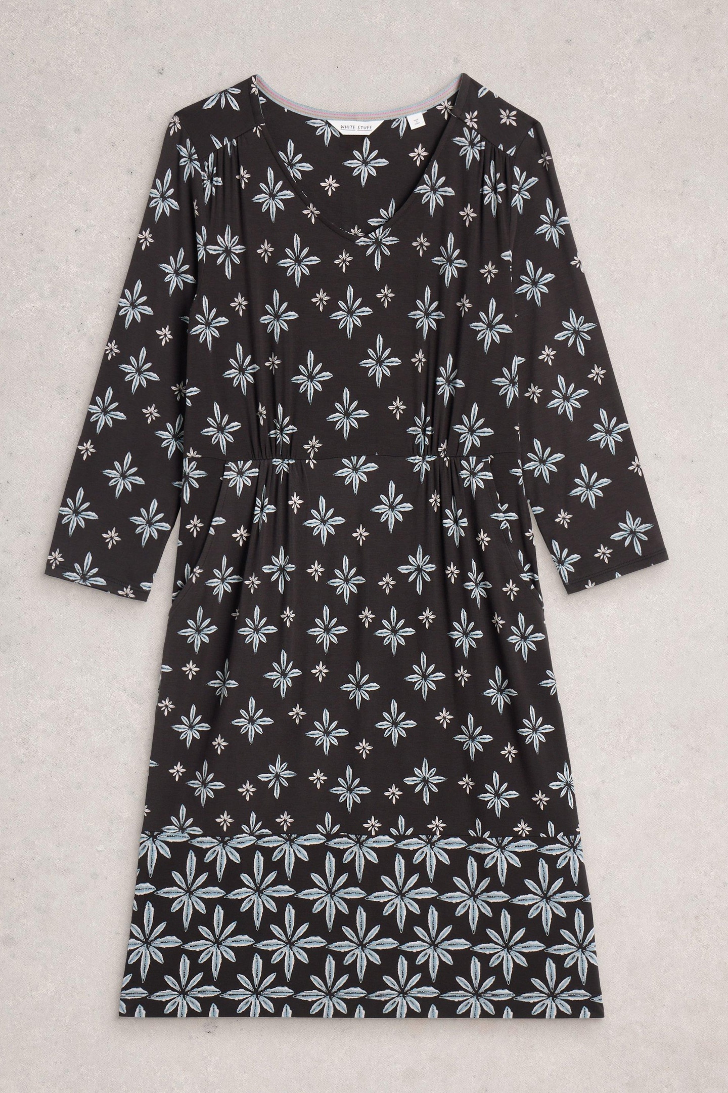 TALLIE JERSEY DRESS BLACK MULTI 4