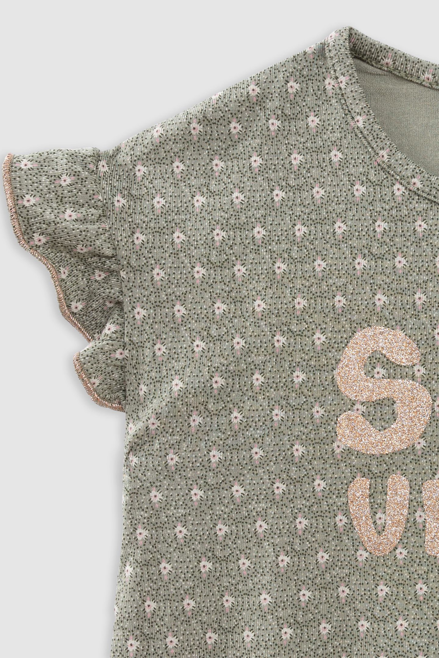 MINIMALIST GRAPHIC-PRINT KHAKI T-SHIRT 7