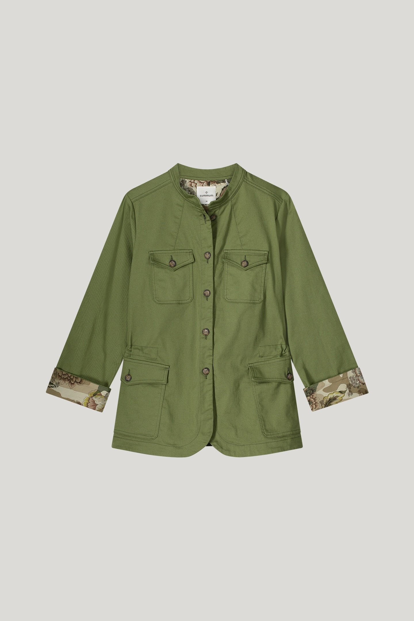 JACKET COTTON STRETCH COMBAT GREEN 4