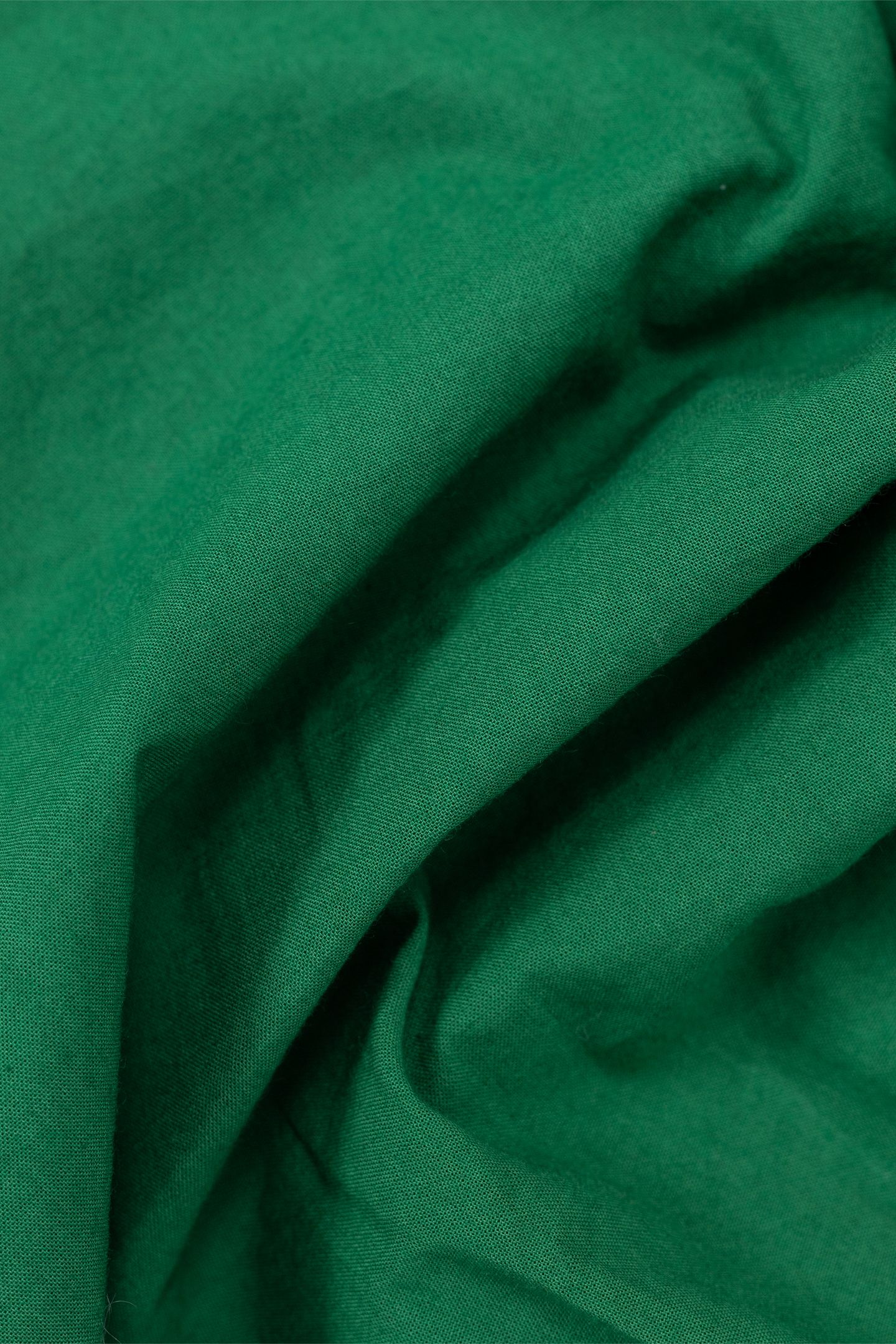 LOOSE-FITTING GREEN ORGANIC COTTON BLOUSE WITH EMBROIDERED N 6