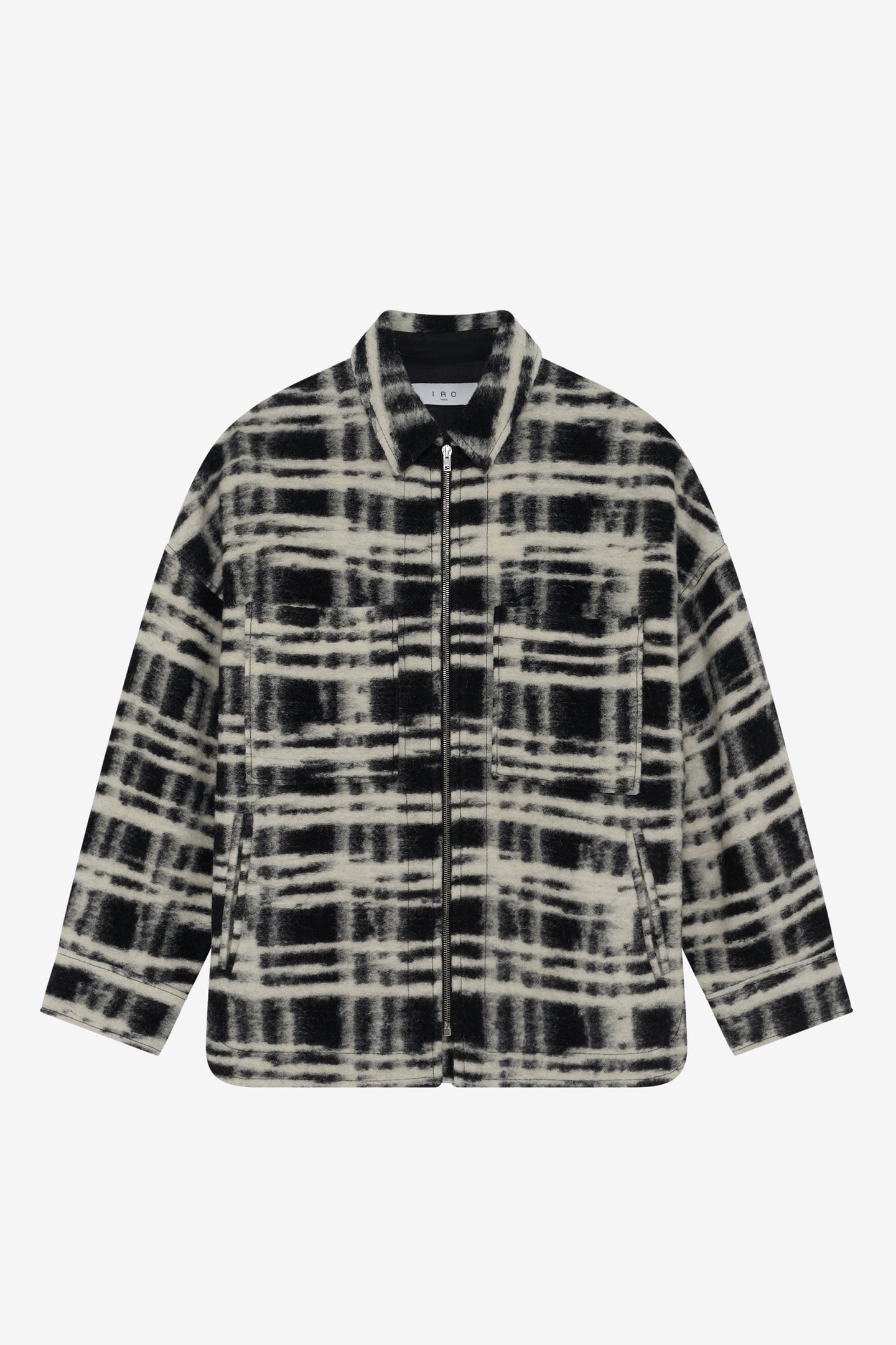 ZACHARY OVERSHIRT BLACK/ECRU 5
