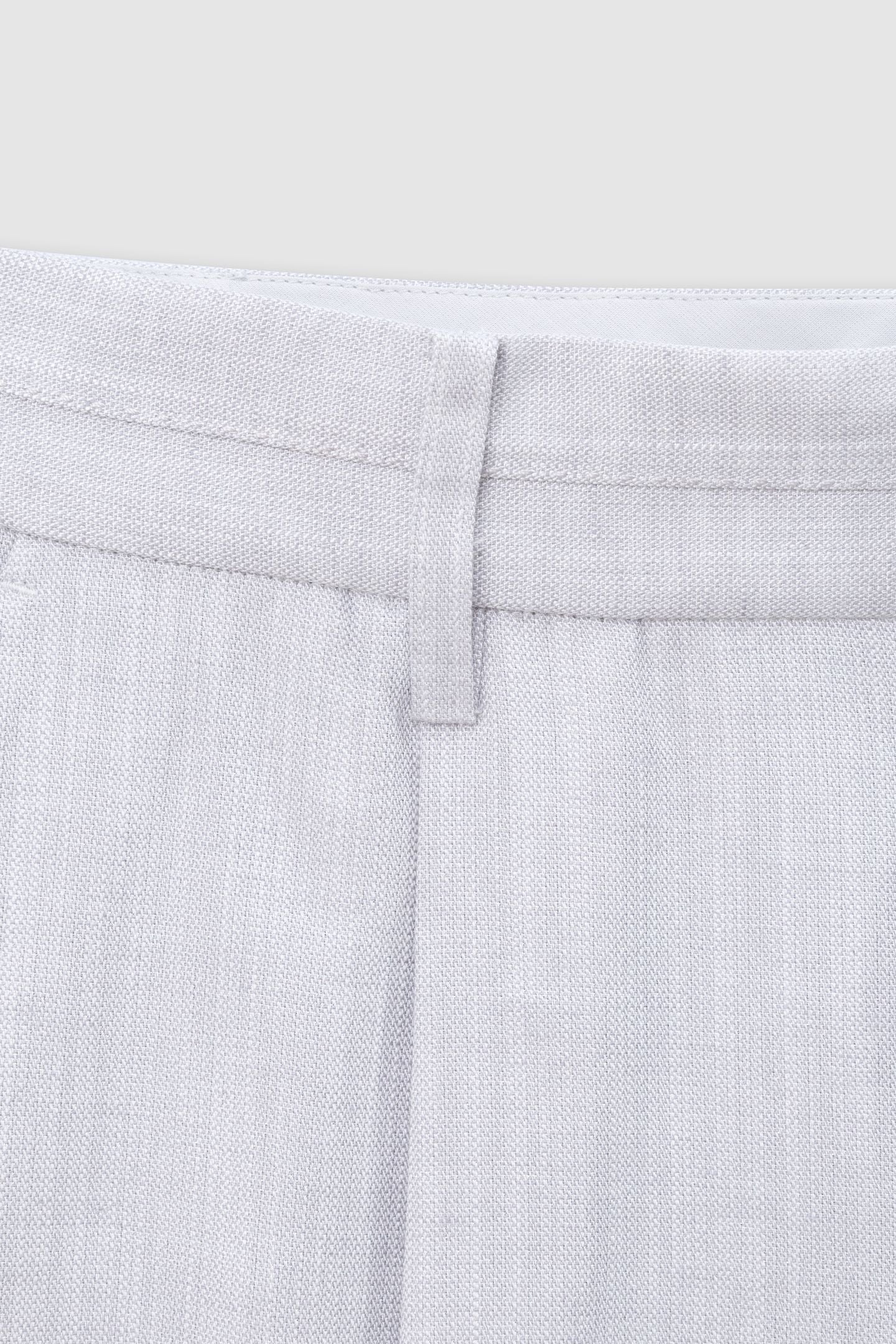 WIDE-LEG GRAY SEQUINED SUIT PANTS 7