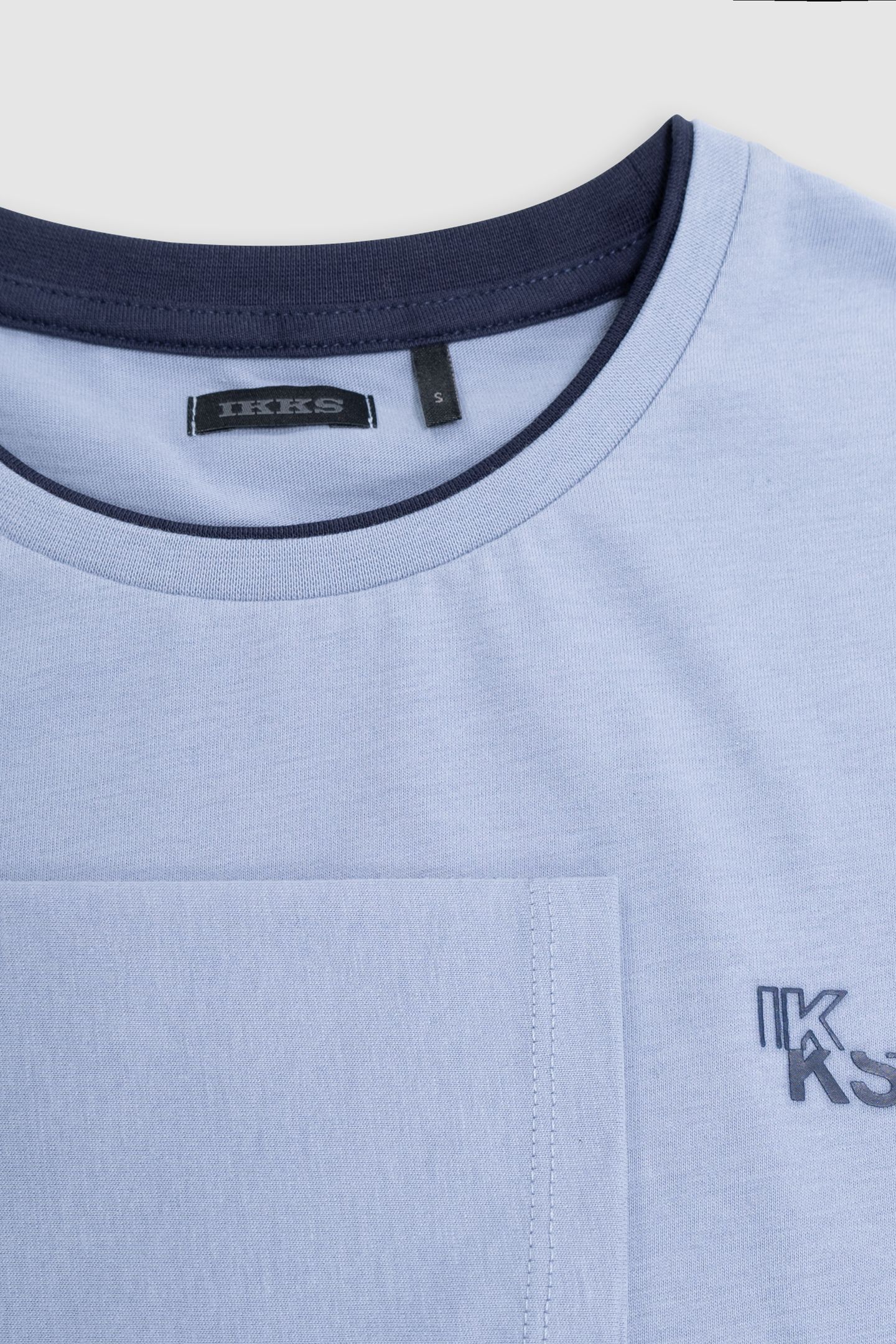 BOY'S BLUE ORGANIC COTTON T-SHIRT, SHINY BUILDINGS ON BACK 5