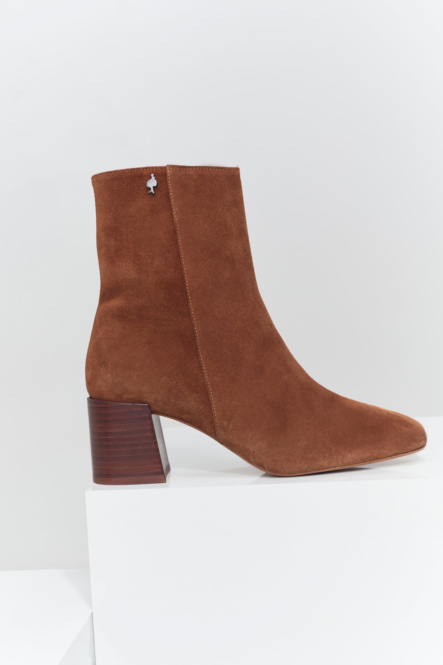 O.HANNA - BROWN SUEDE HEELED BOOTS 1