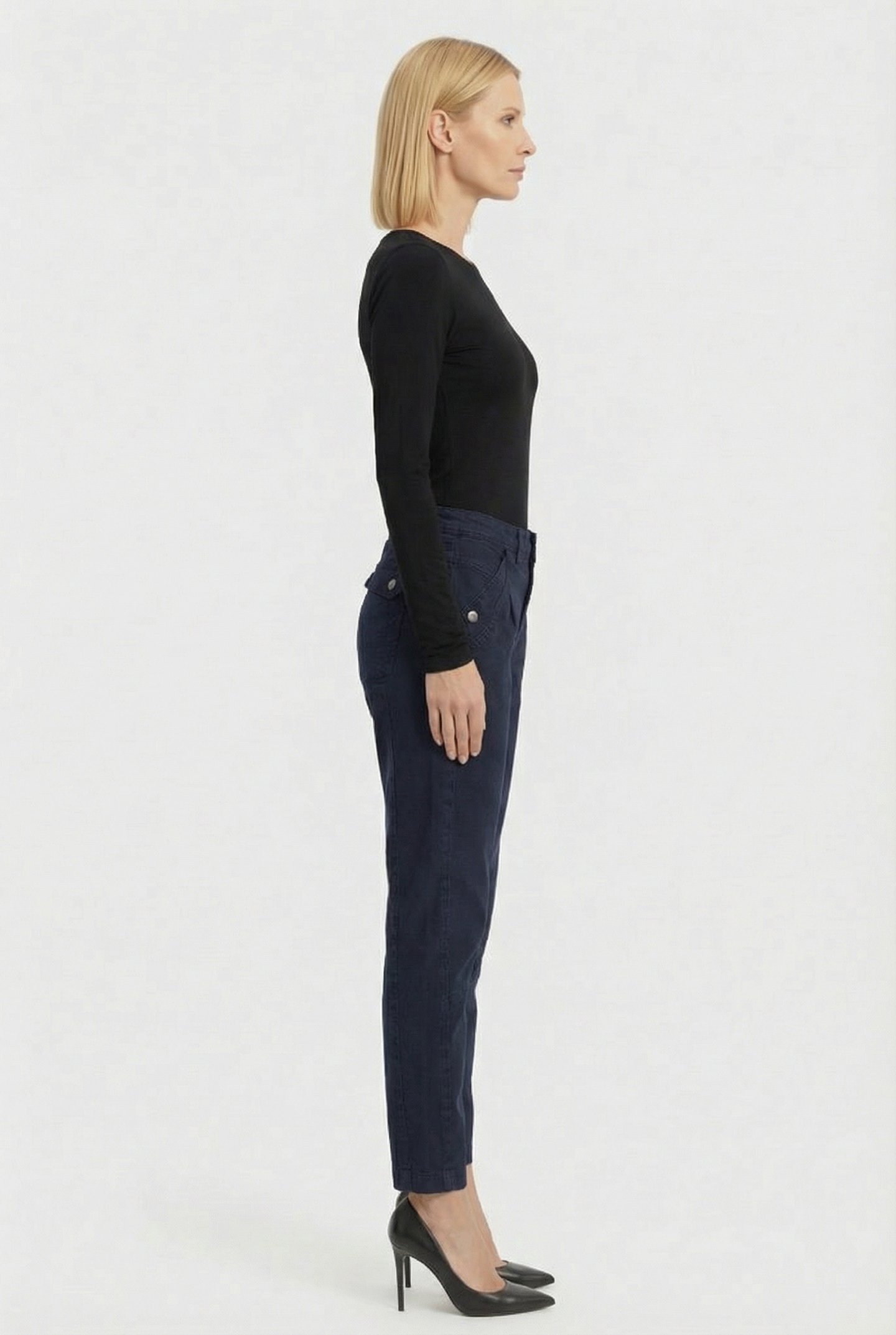 TAPERED PANT ROUGH TWILL NAVY NOIR 3