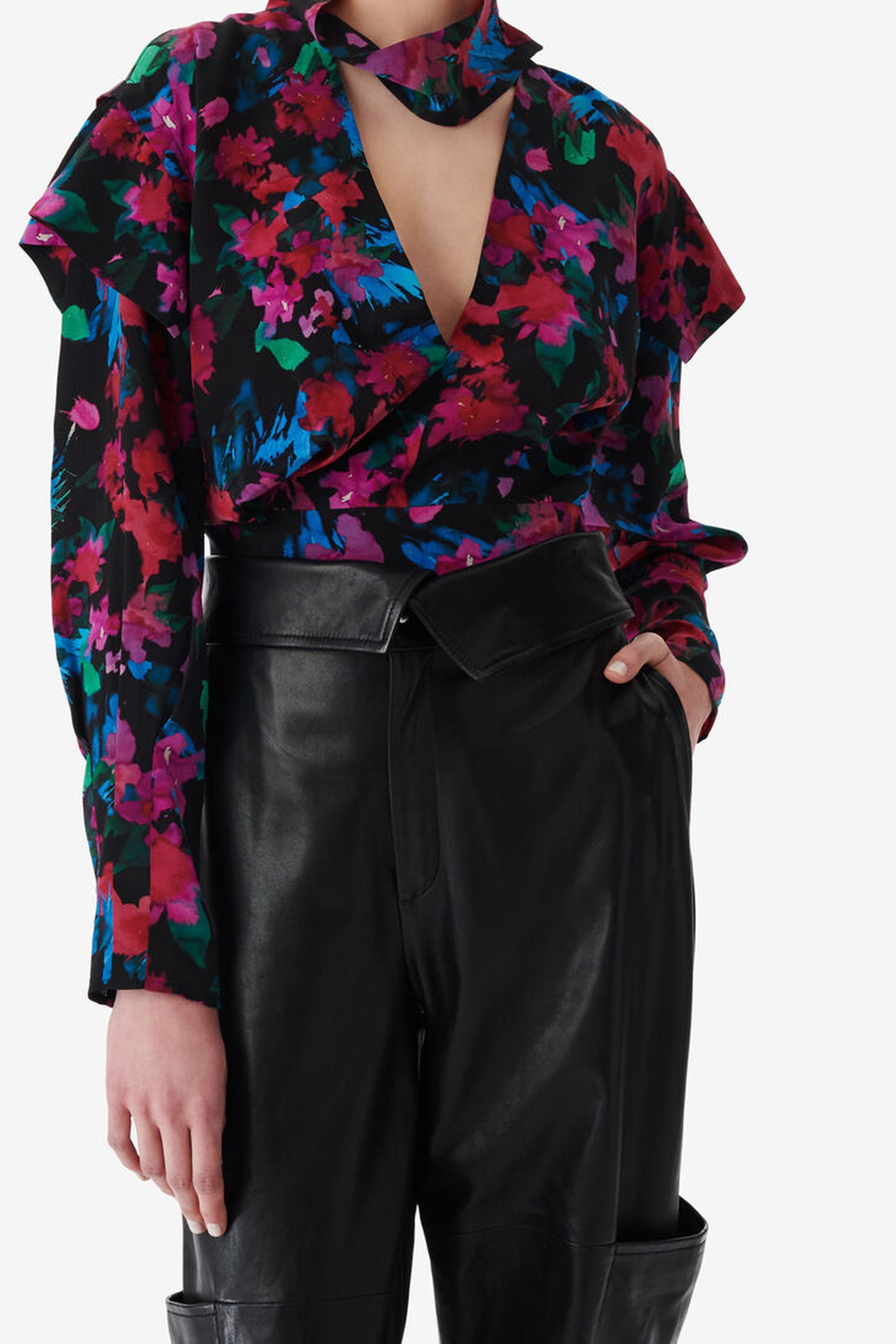 MARTINA TOP BLACK MULTICO 4