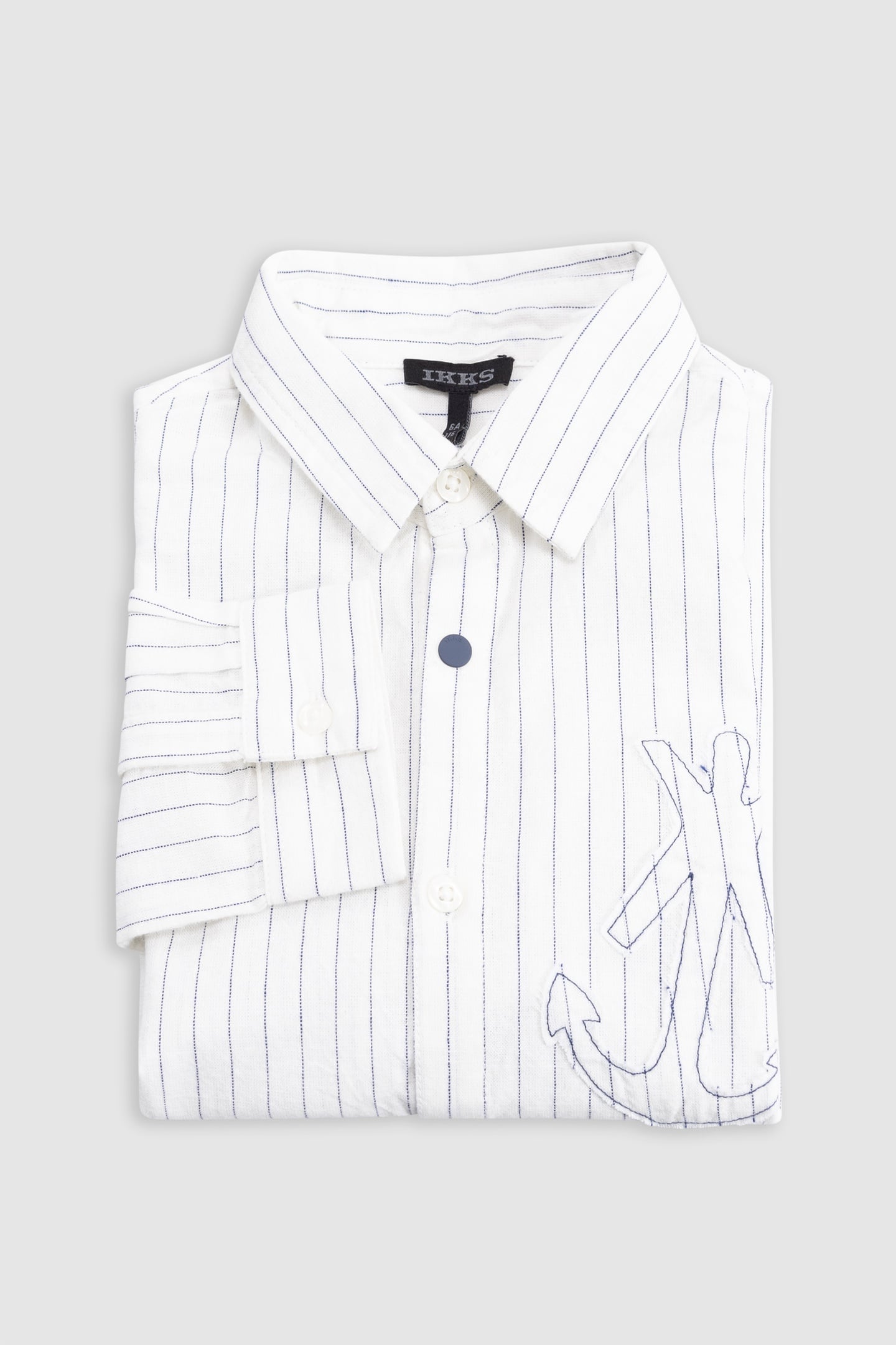 CREAM SHIRT WITH MAXI ANCHOR STRIPES 3