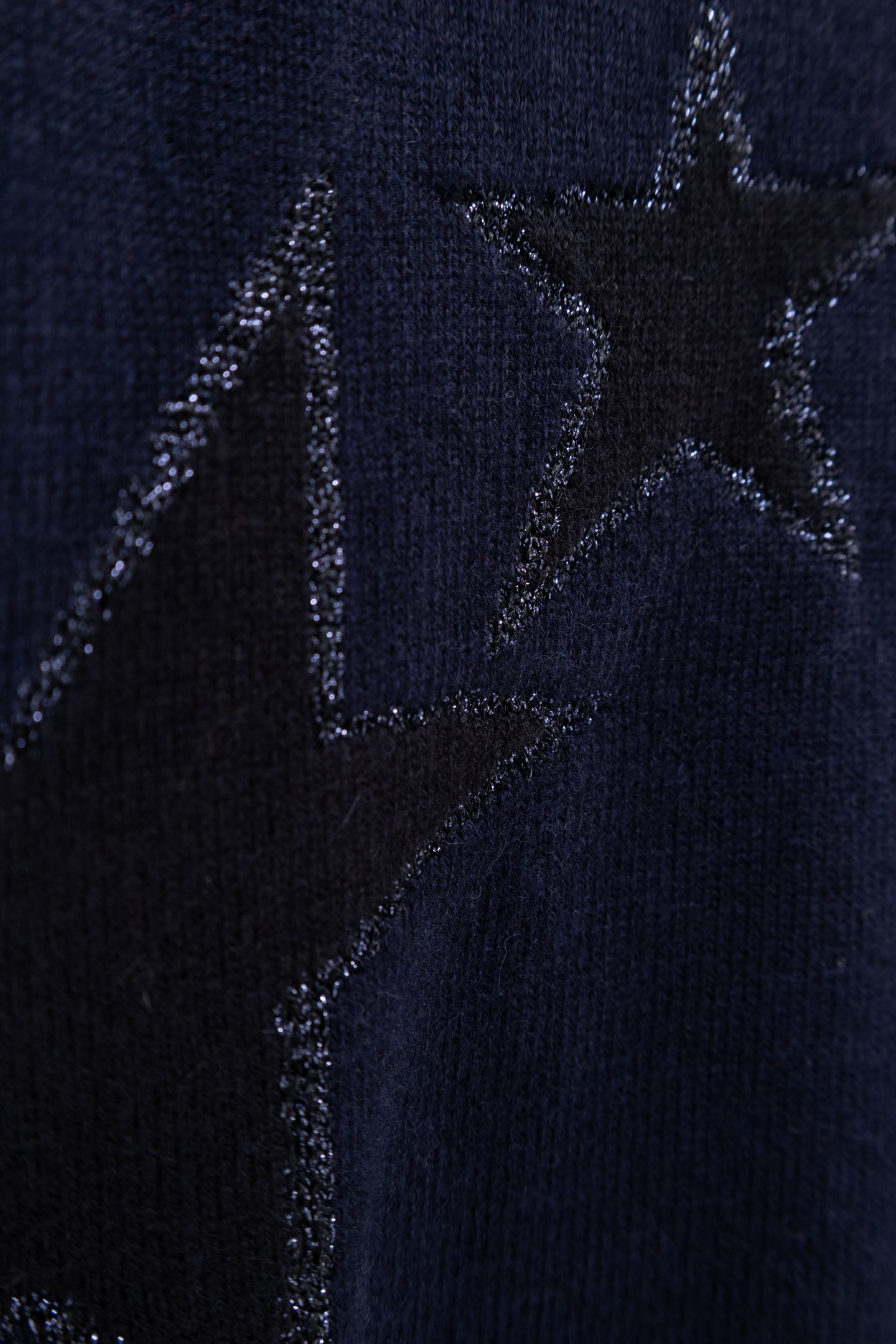 GIRL'S INTARSIA STARS NAVY KNIT SWEATER 5