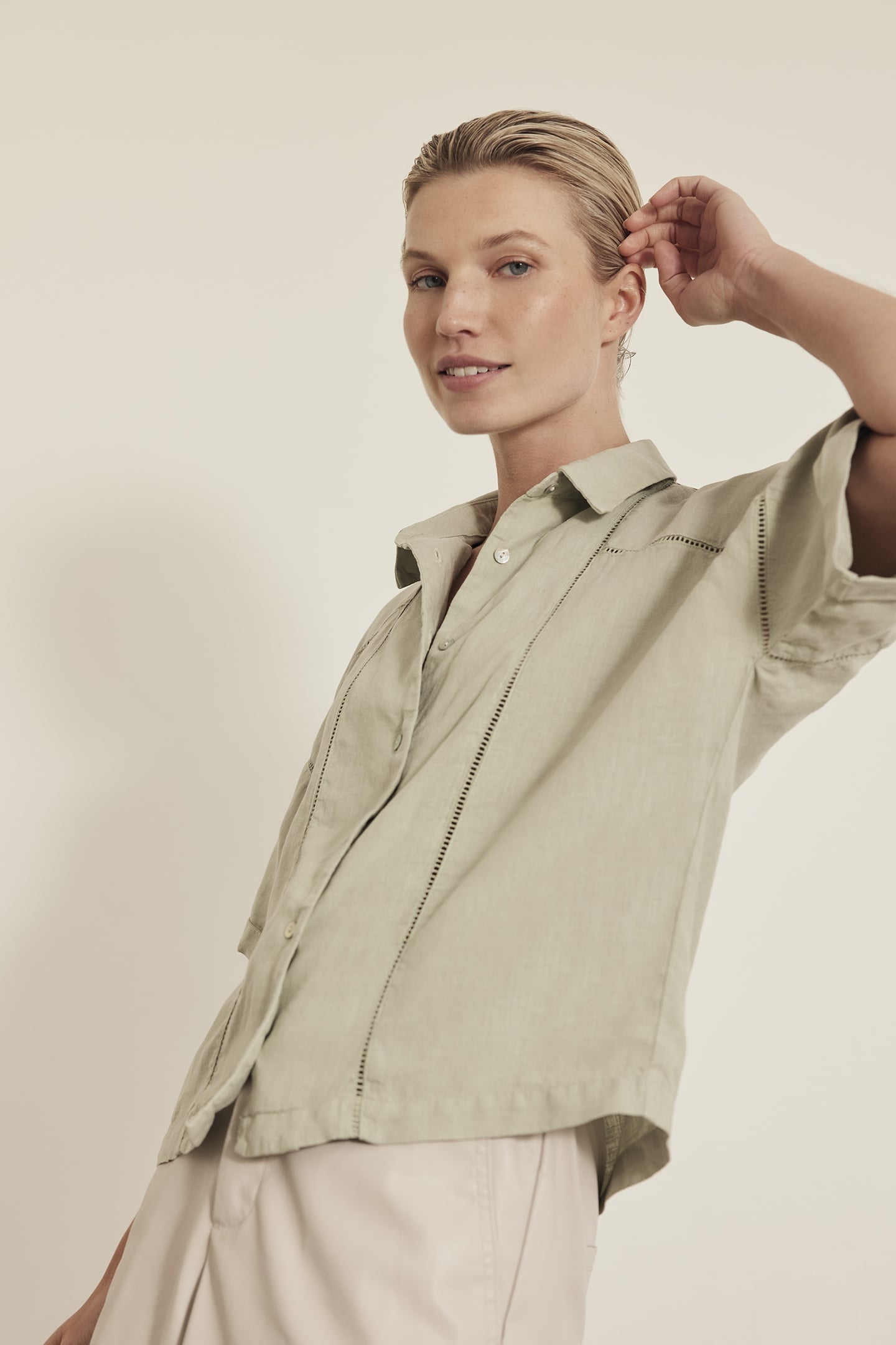 KATE BLOUSE GREEN TEA 1