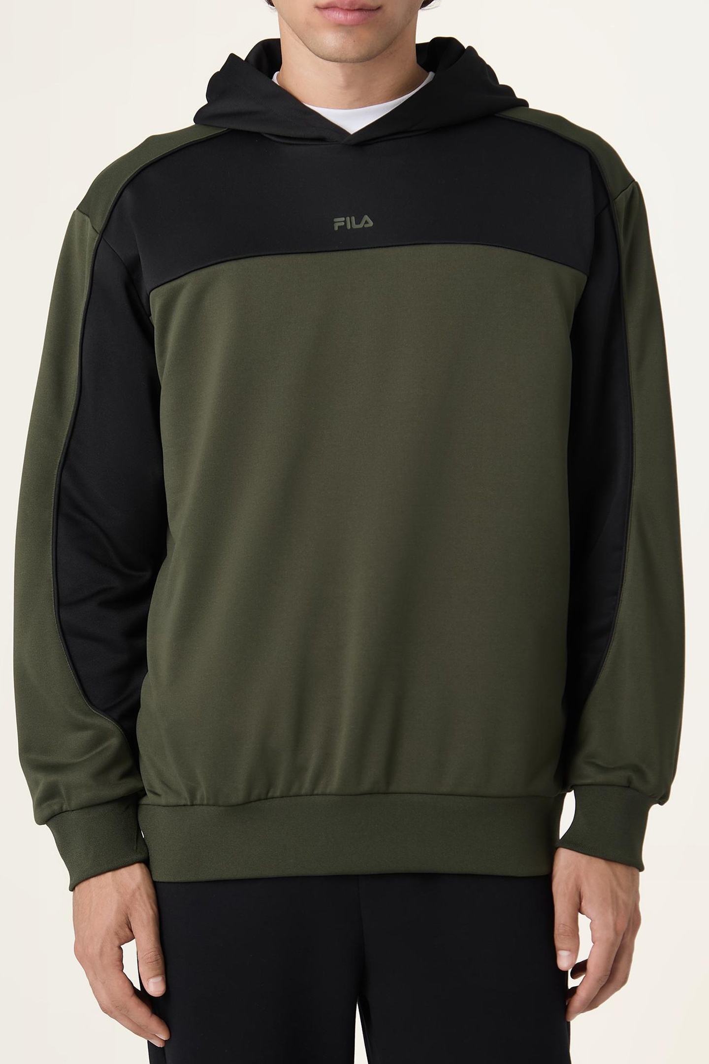 RIVOLI LOOSE BLOCKED HOODIE BLACK 1