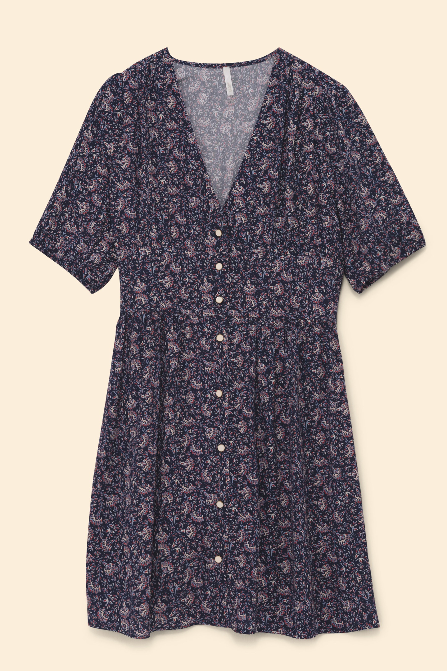 NAVY DRESS WITH ROCK FLORAL PRINT MARINE 5
