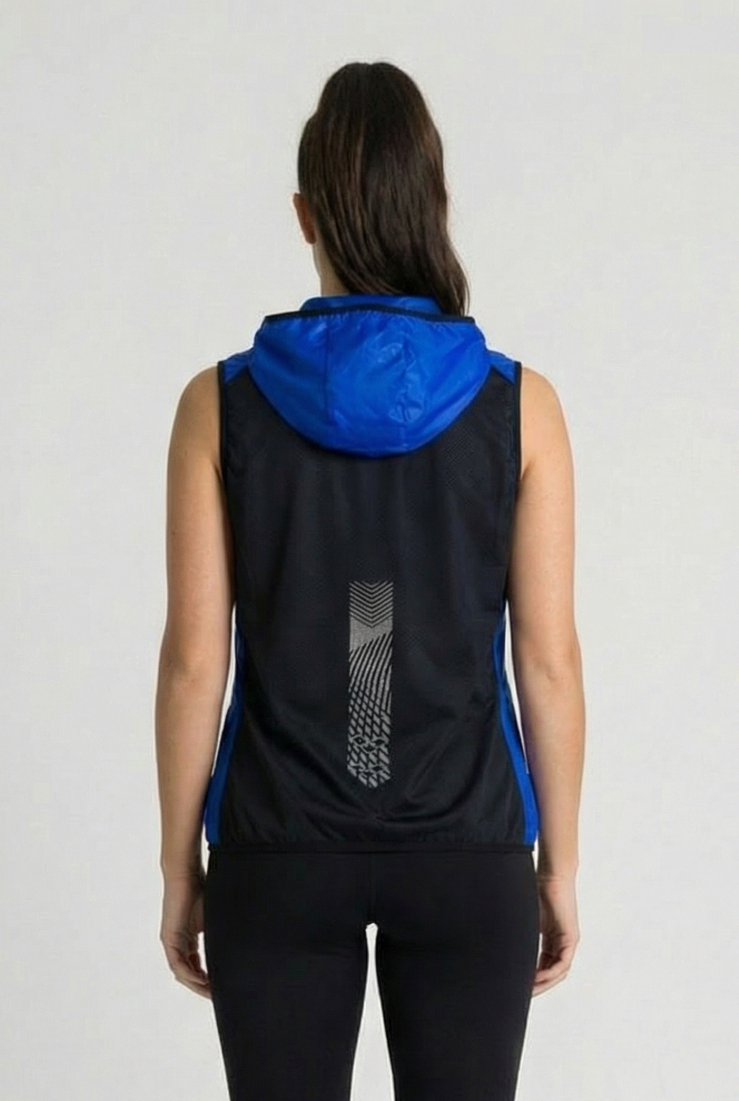 W GILET NEON BLUE-BLACK 2