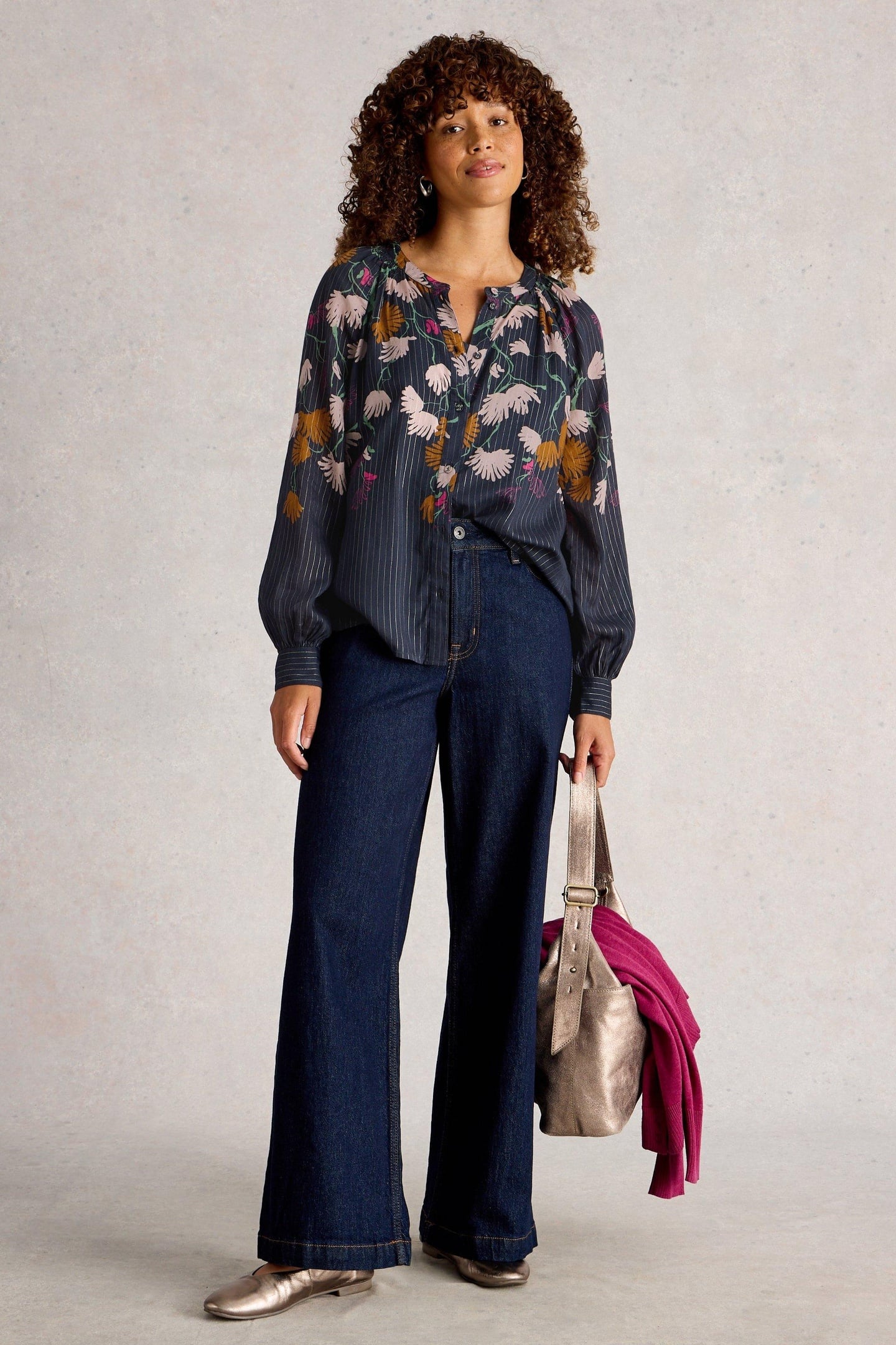 YUKI TOP NAVY MULTI 1