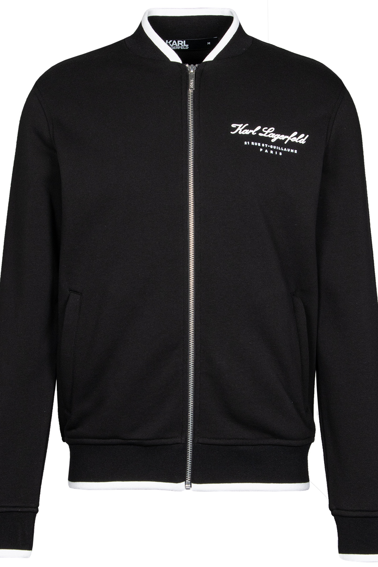 BLACK SWEAT ZIP JACKET 3