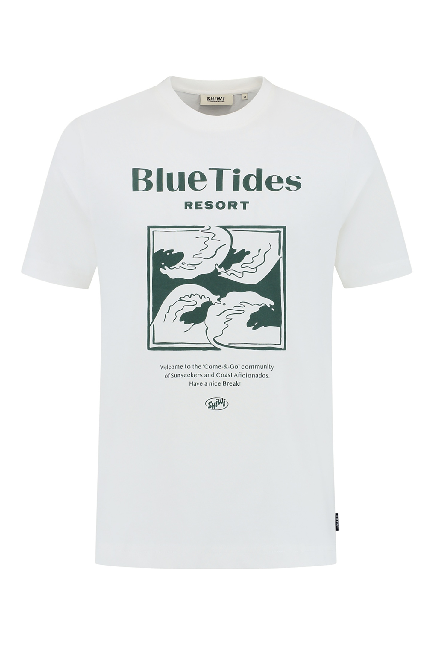 LIAM REGULAR T-SHIRT BLUE TIDES WHITE 6