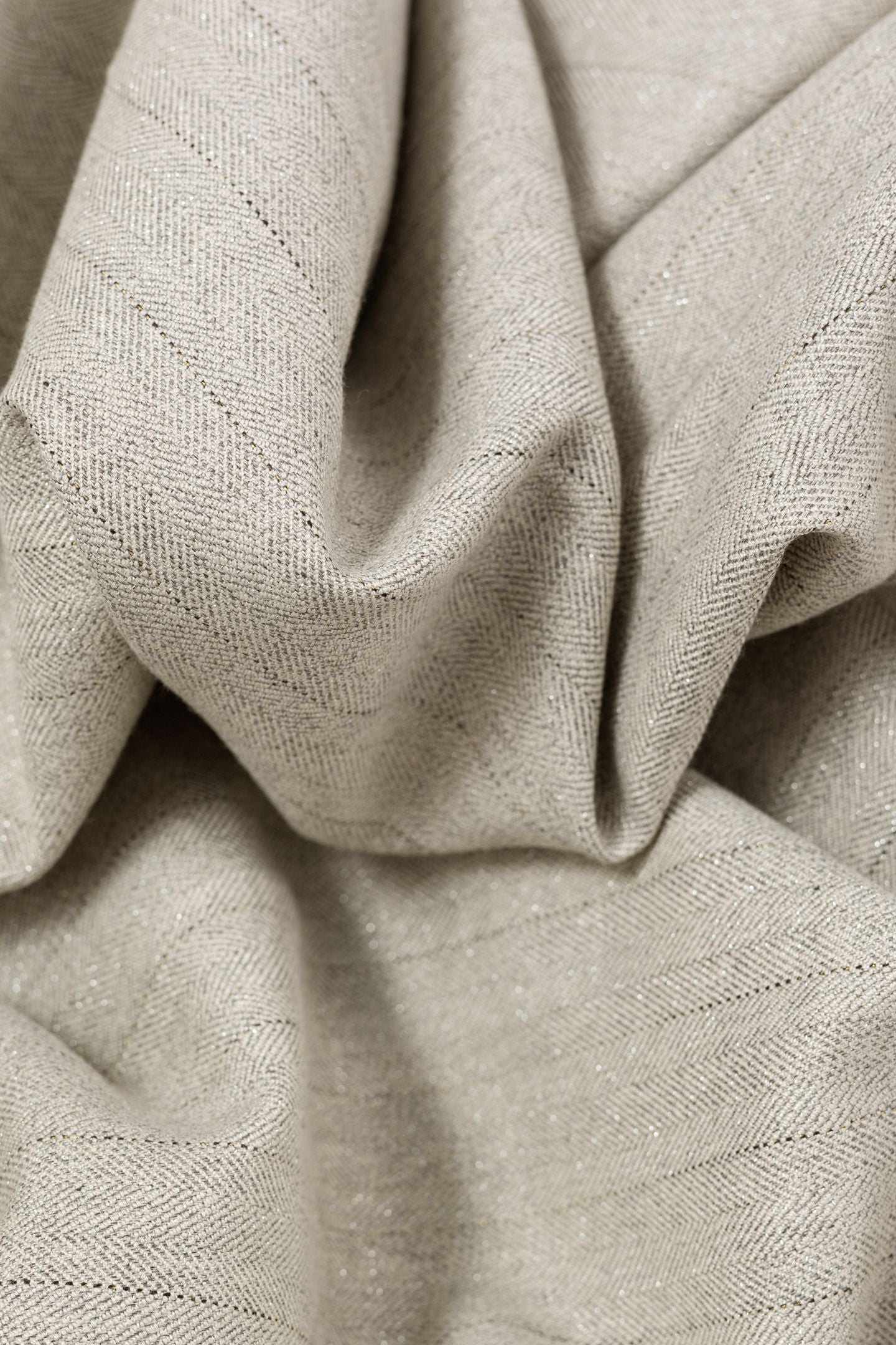 GREY SUIT PANTS WITH LUREX STRIPE PATTERN 6