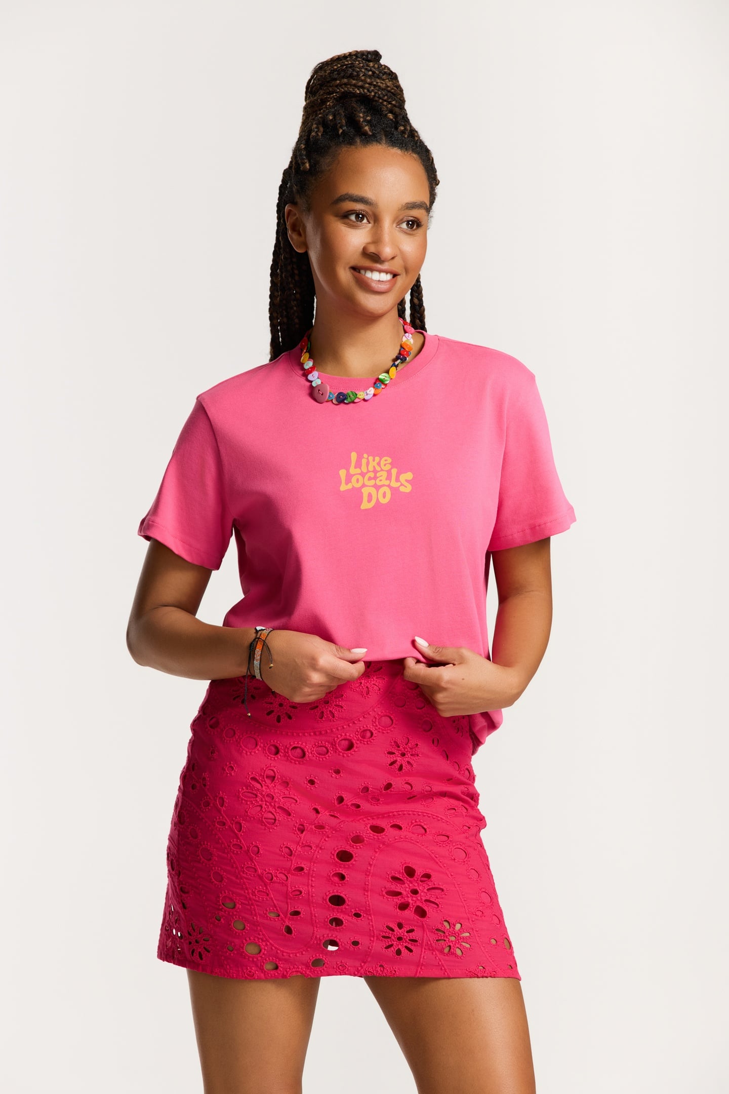 NOA LIKE LOCALS DO T-SHIRT PINK MAGENTA 3