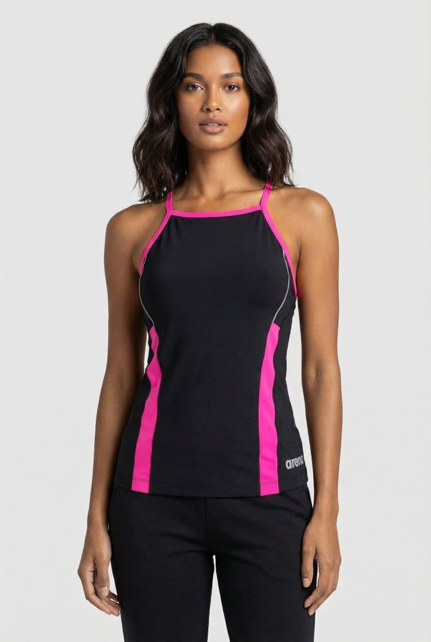 W PERF REVO TANK TOP BLACK,FRESIA_ROSE 1