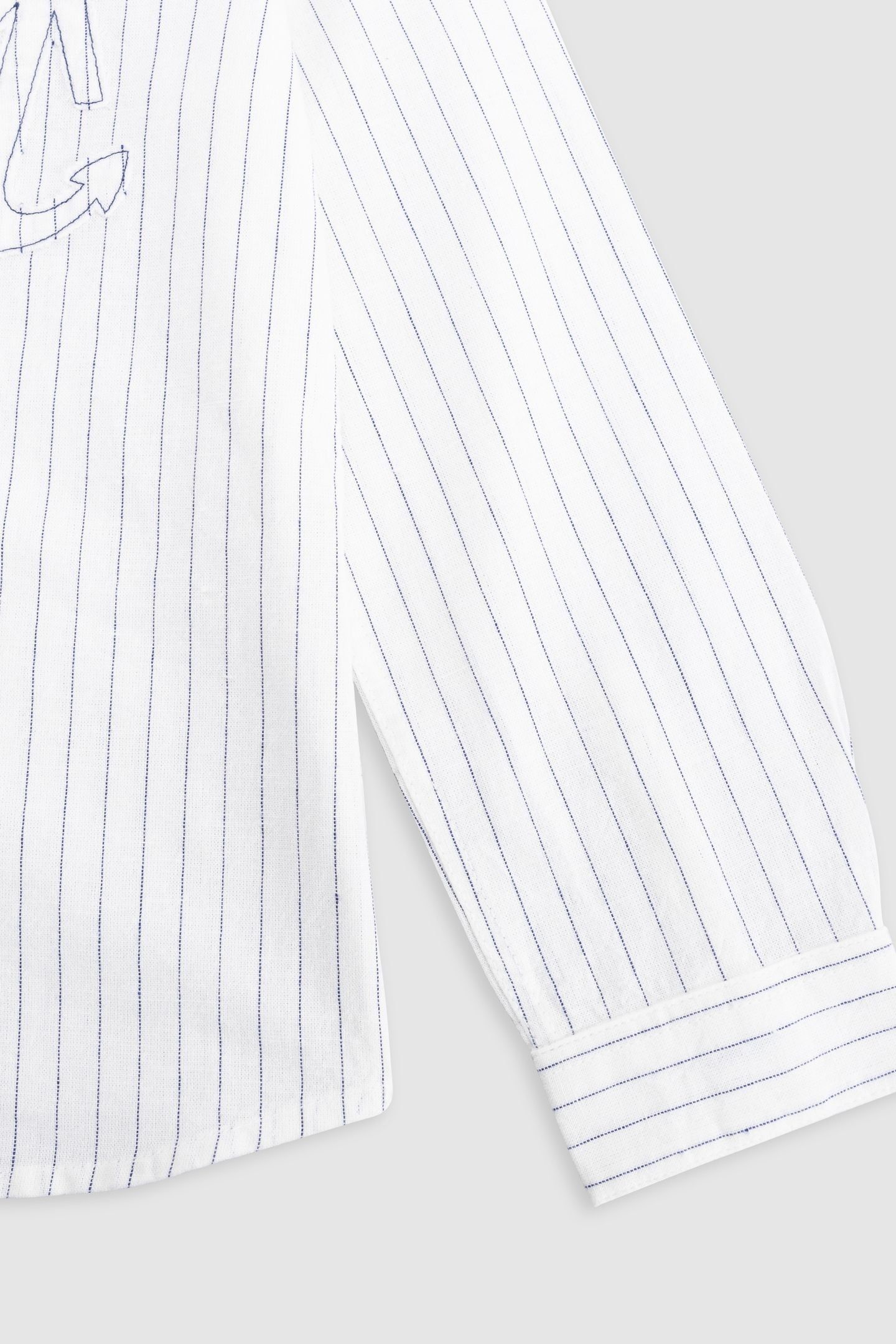 CREAM SHIRT WITH MAXI ANCHOR STRIPES 5