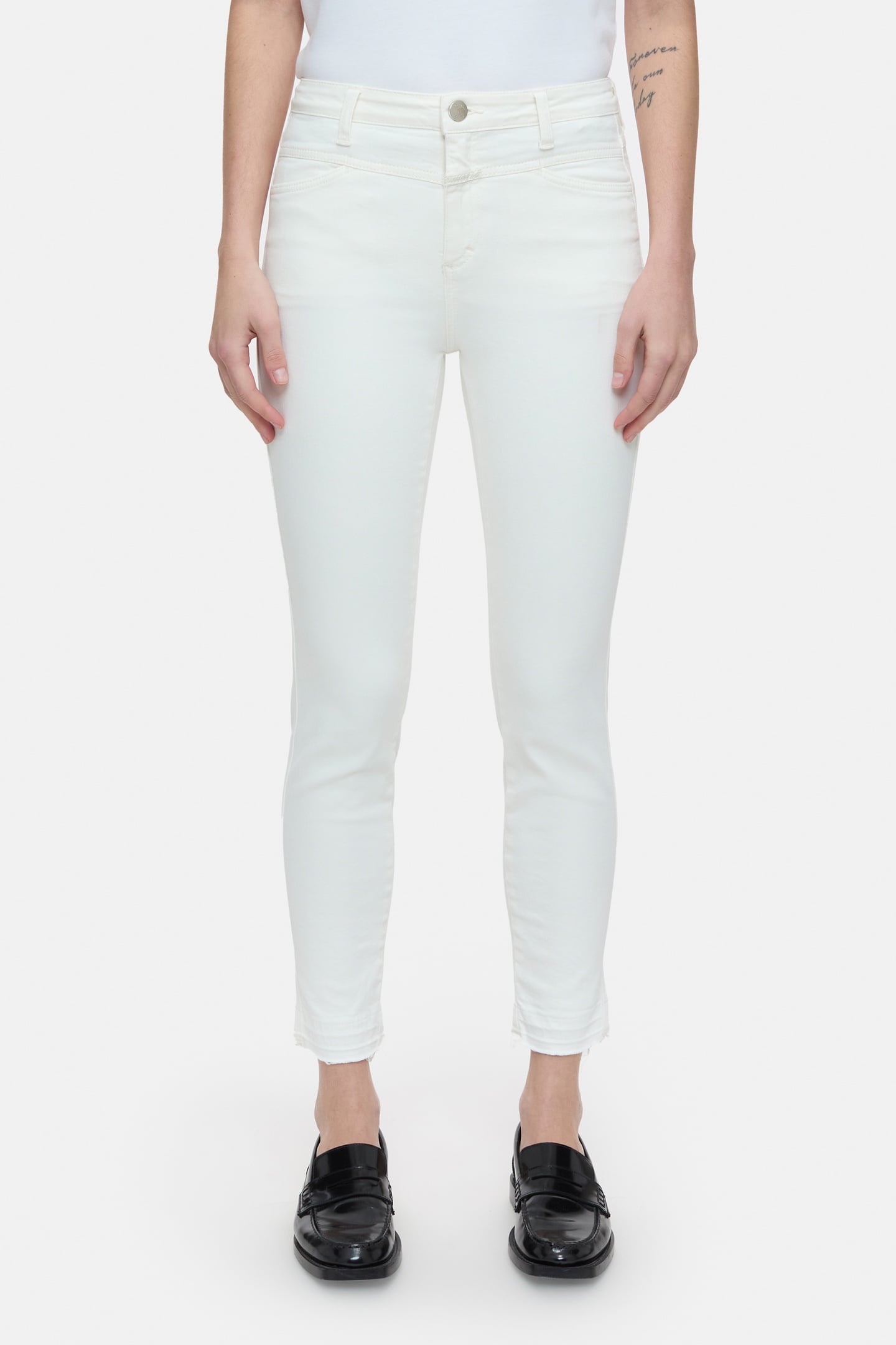 SKINNY PUSHER JEANS IVORY 2