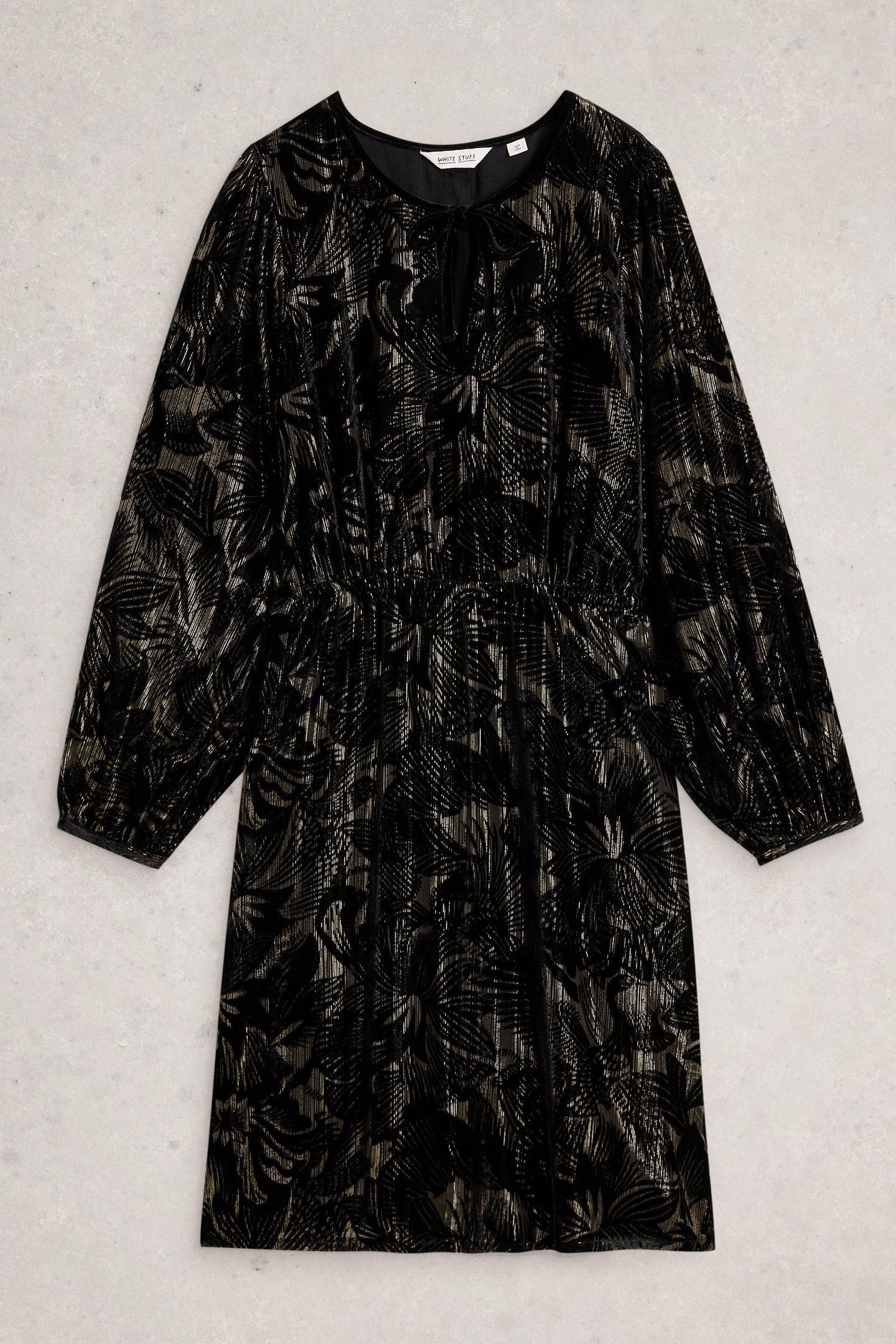 FAYE DEVORE VELVET DRESS BLACK MULTI 4