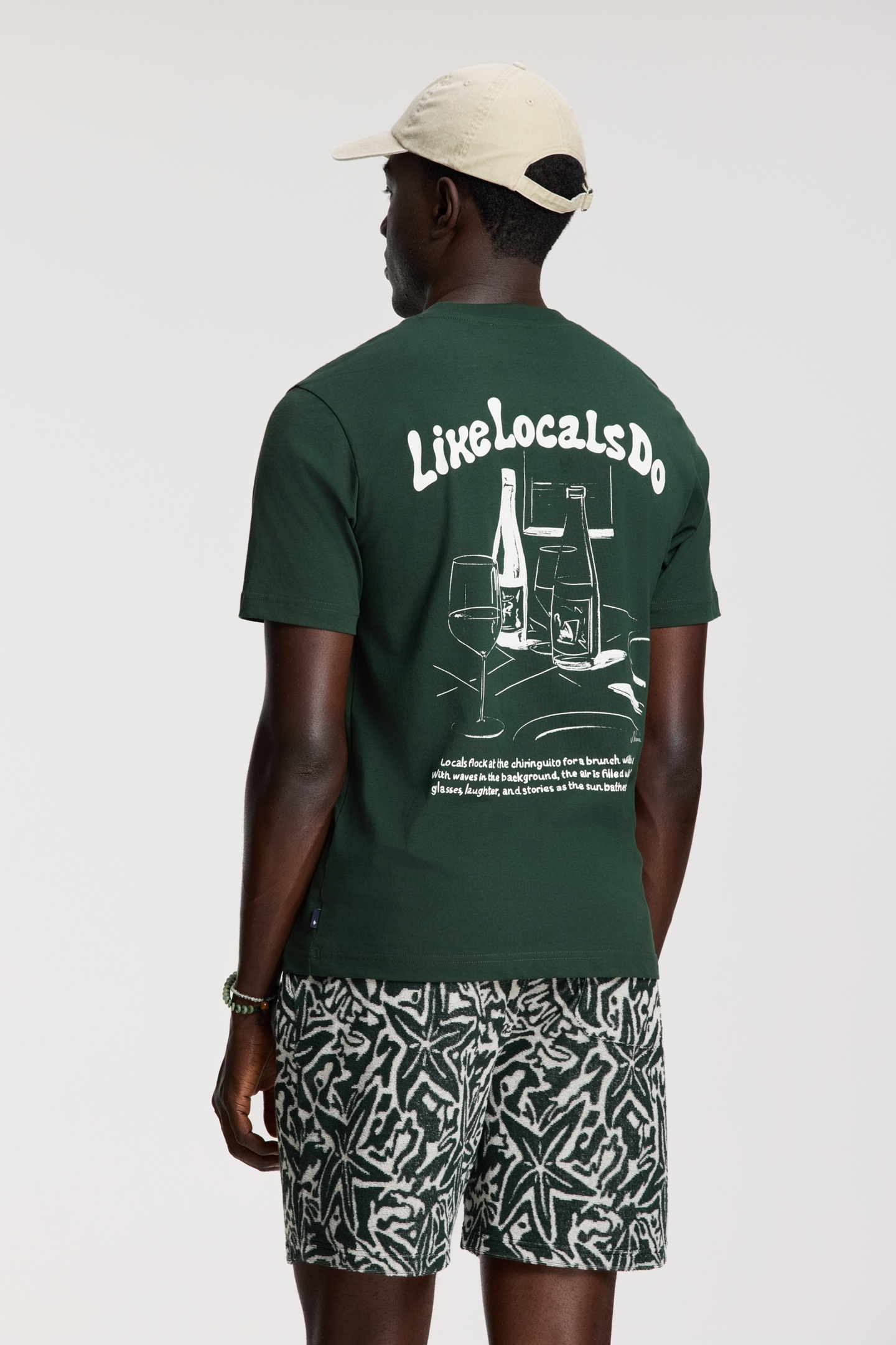 LIAM REGULAR T-SHIRT LIKE LOCALS DO GREEN LEAF 3