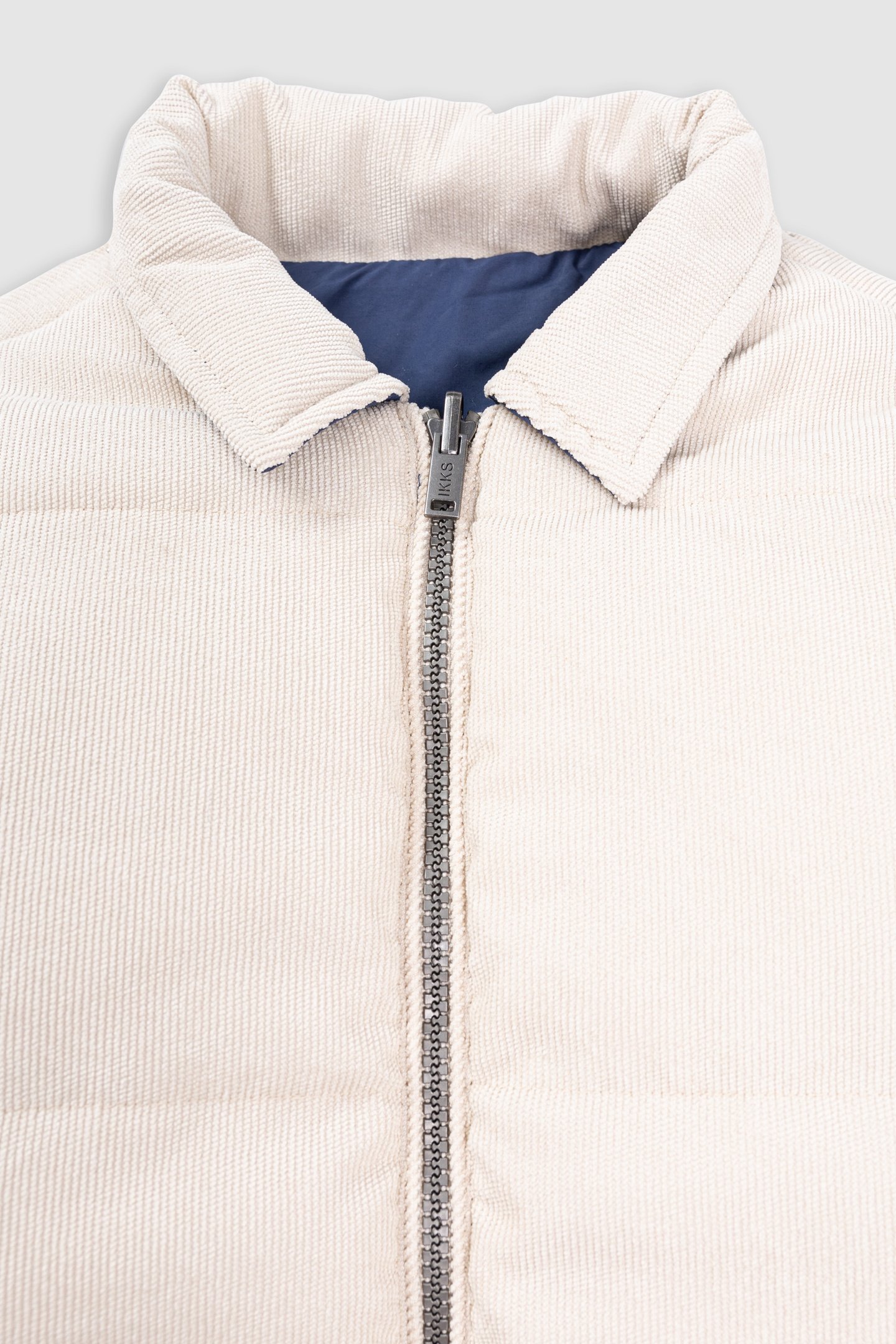 REVERSIBLE BLUE AND ECRU PADDED JACKET 5