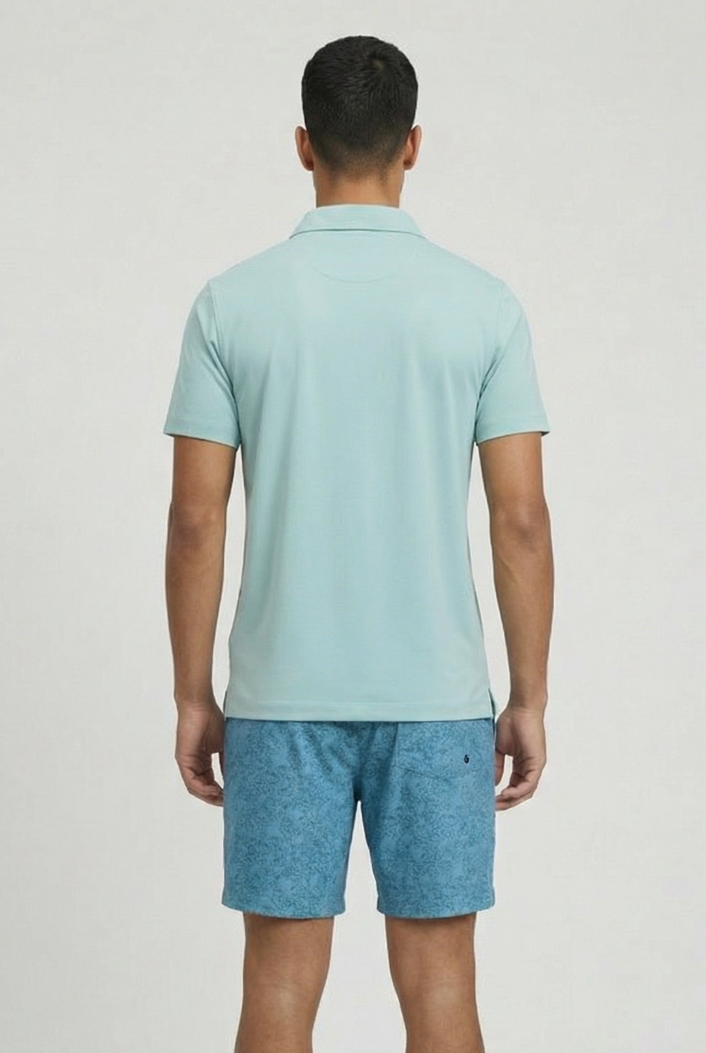 MEN'S POLOSHIRT SOLID JADE-DARK OLIVE 2