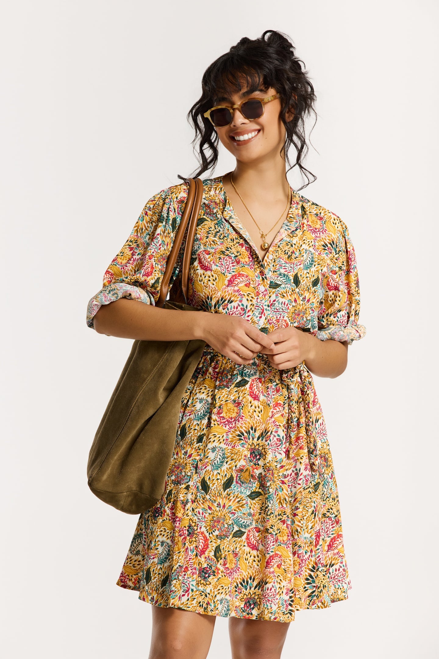 JOSETTE DRESS PAISLEY MULTICOLOUR PAISLEY 1