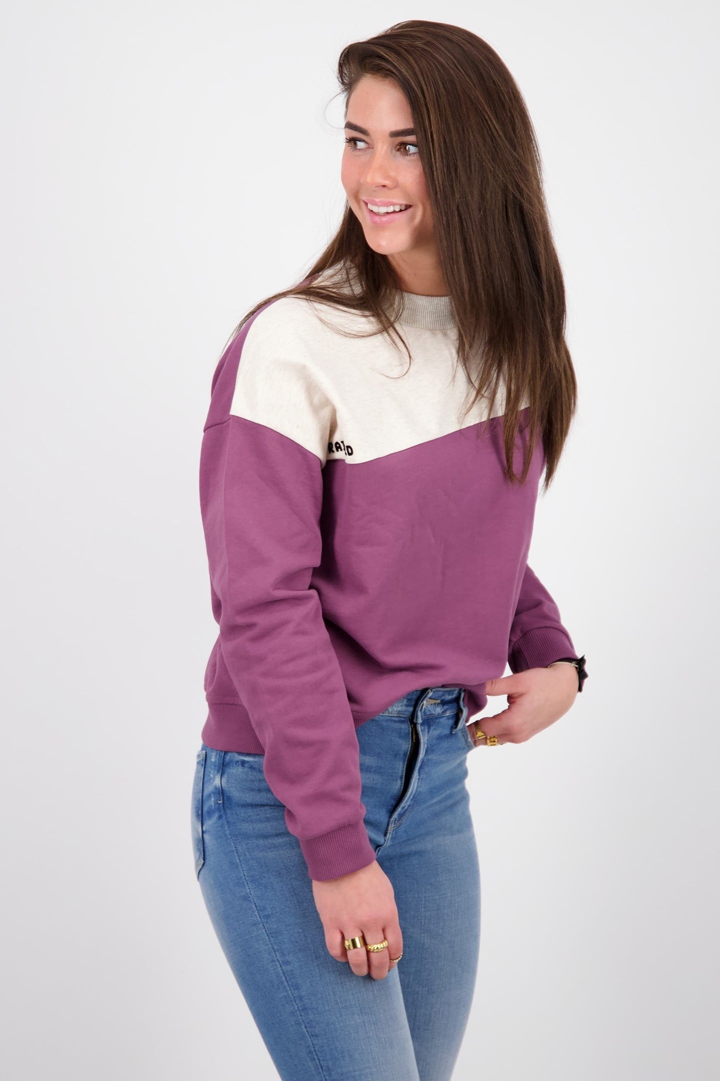 NADIA LONG SLEEVE AUBERGINE RED 1