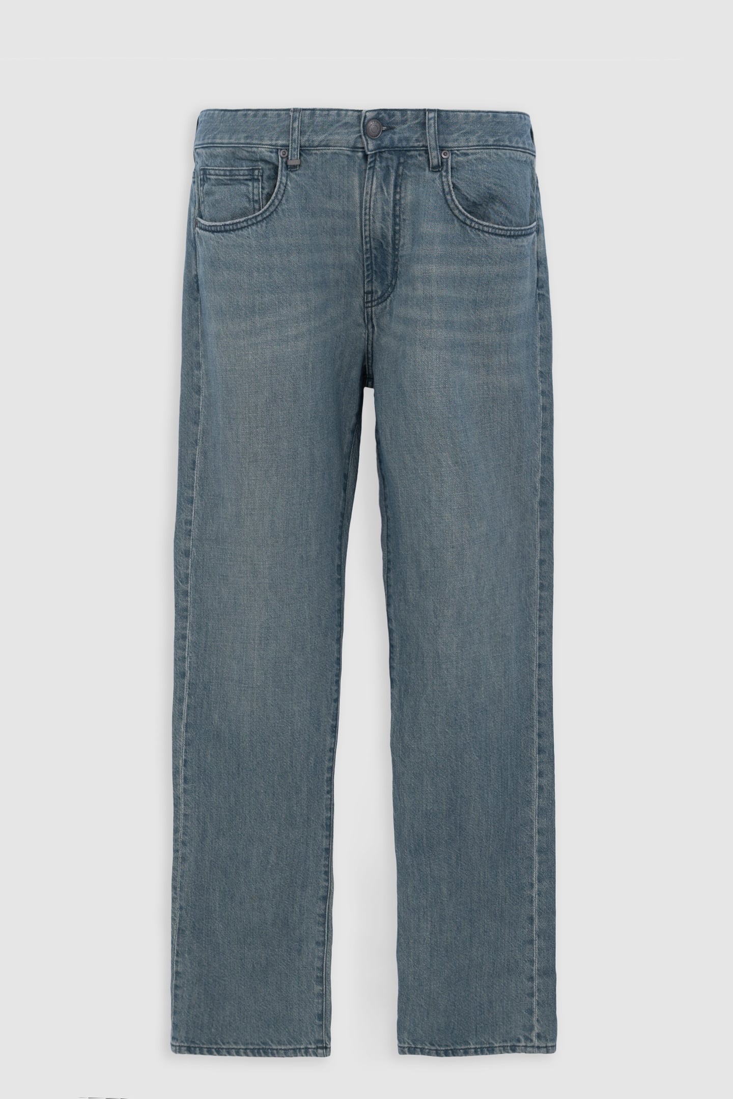 GREY BLUE SERGE STRAIGHT JEANS 5