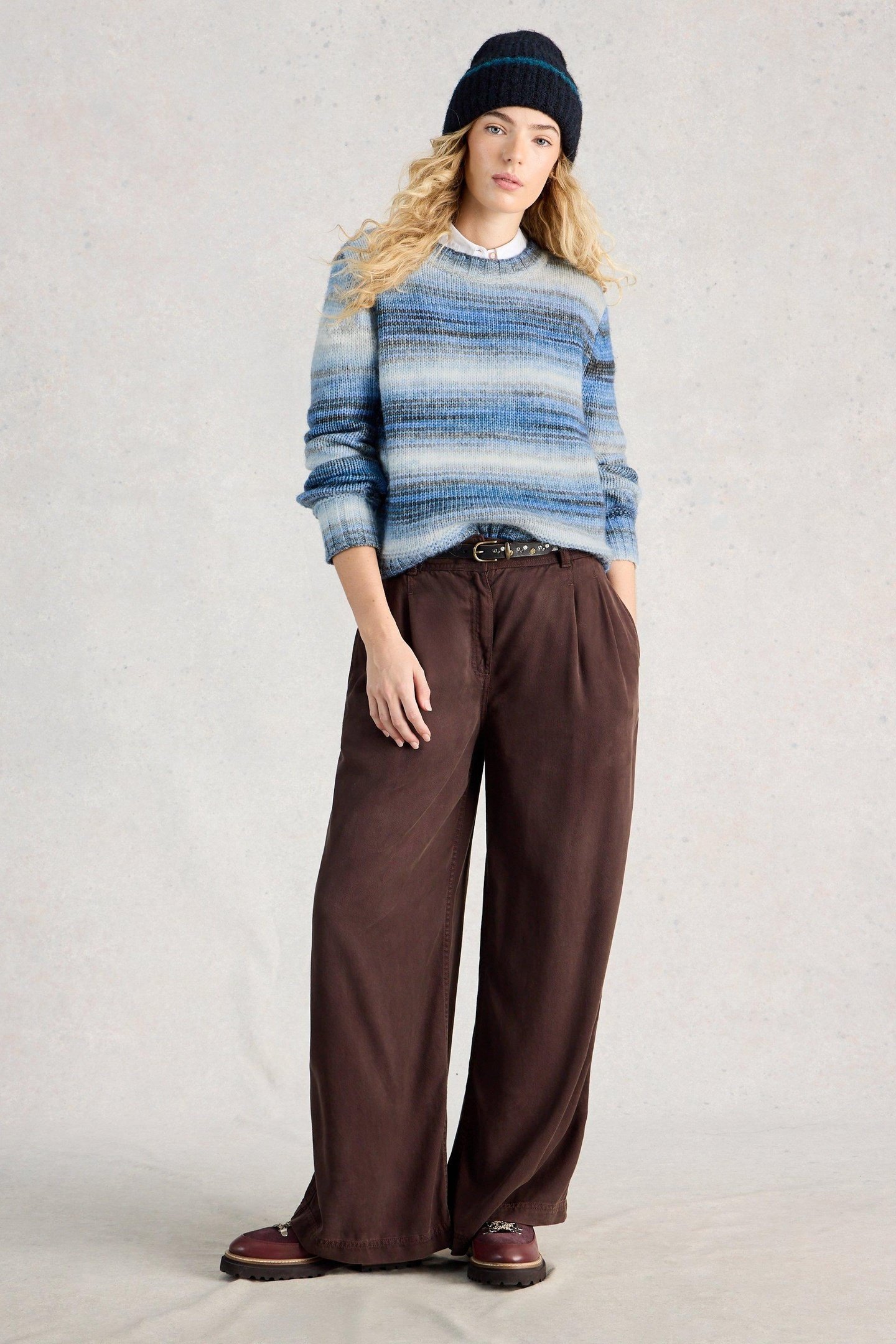 SABRINA SPACEDYE JUMPER BLUE MULTI 1