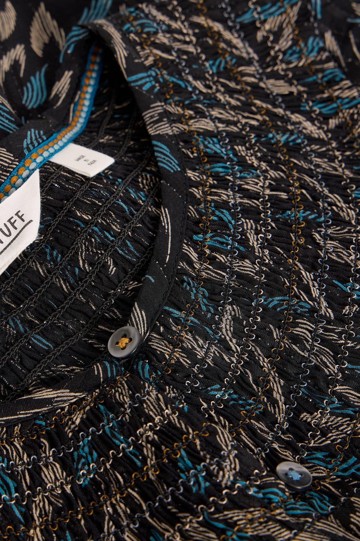 REMI METALLIC TOP BLACK MULTI 5