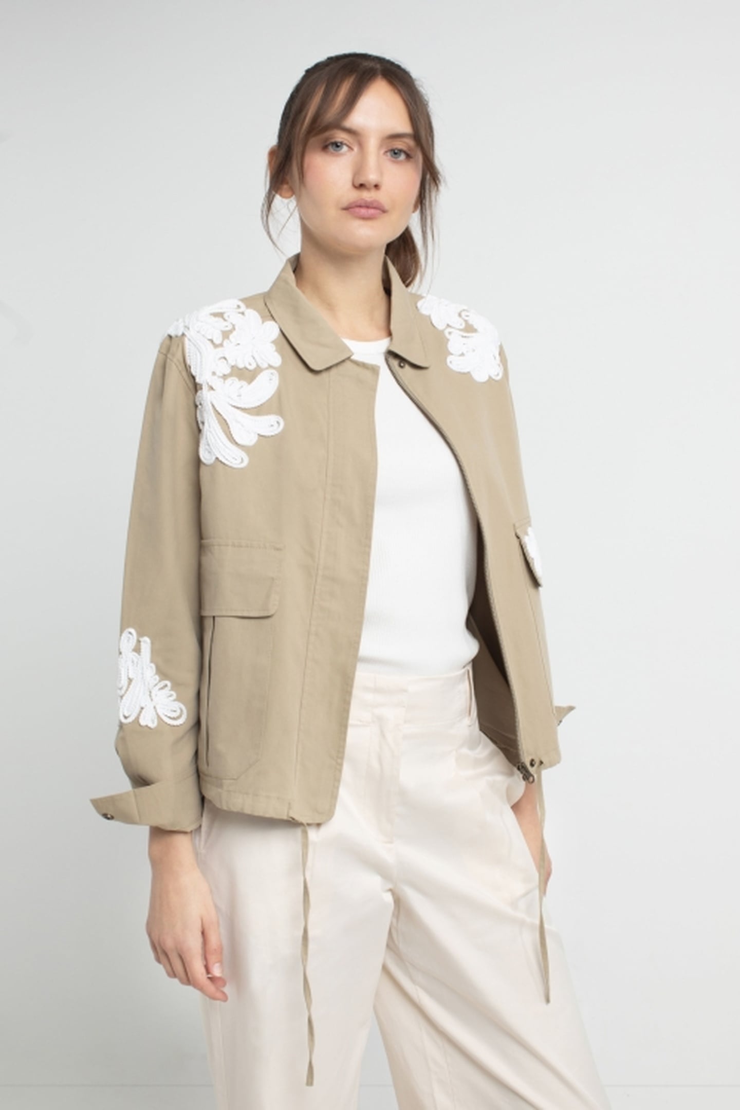 JEANNETTE JACKET LIGHT OLIVE 1