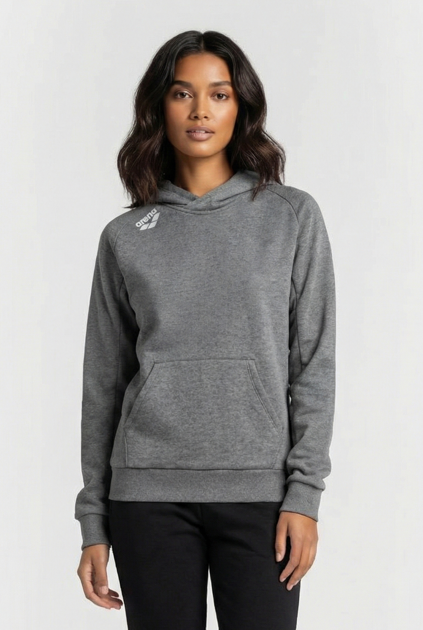 UNISEX TE HOODY SWEAT DARK GREY MELANGE 1