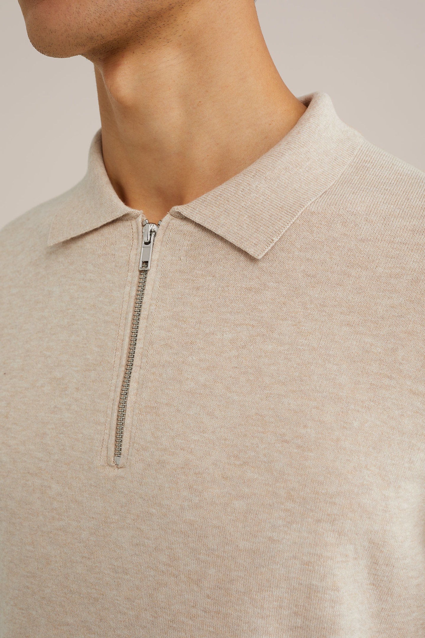 HALFWAY ZIPPER BEIGE 5