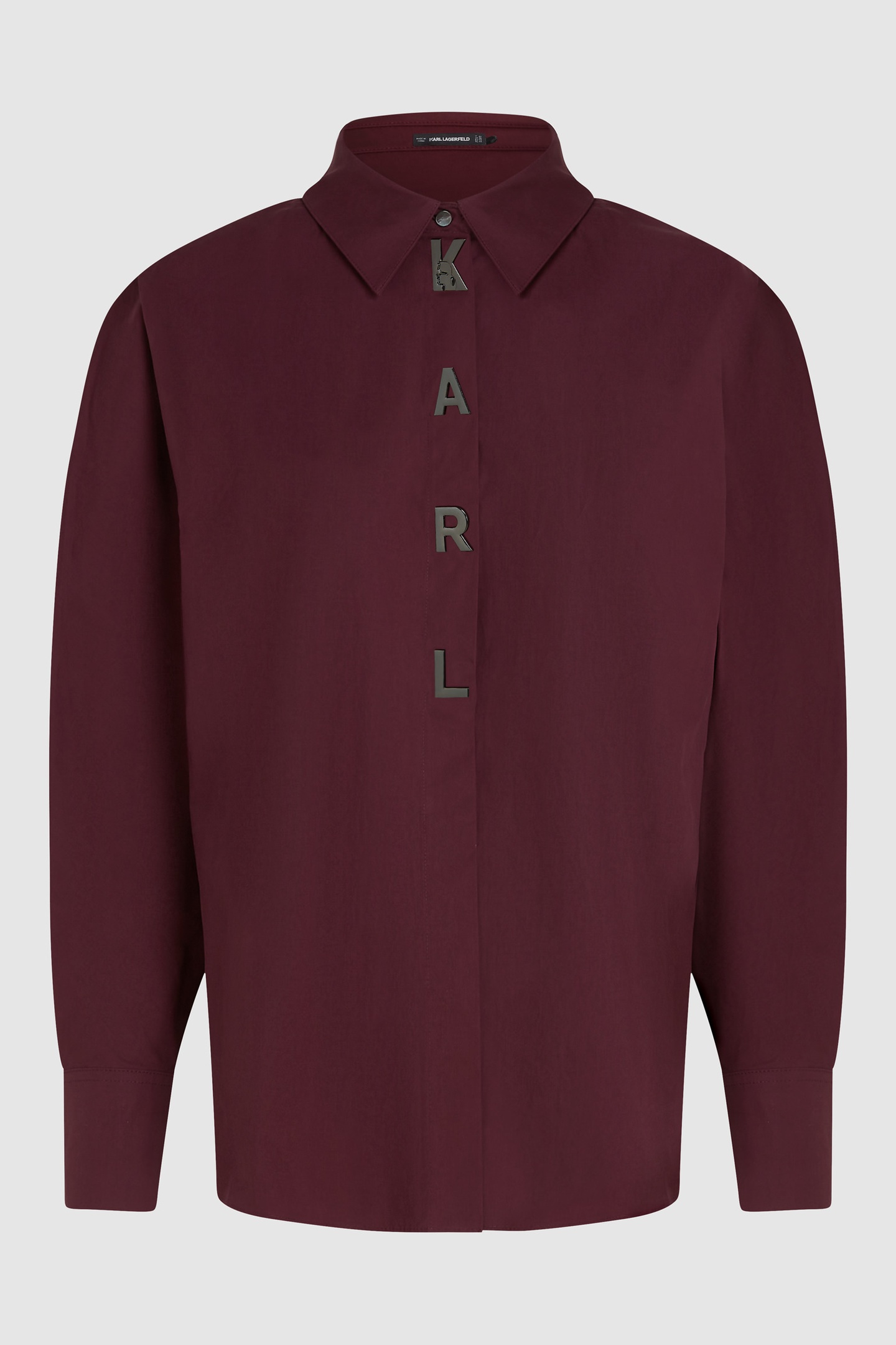WINDSOR BURGUNDY KARL SNAP FASHION POPLIN SHIRT 4
