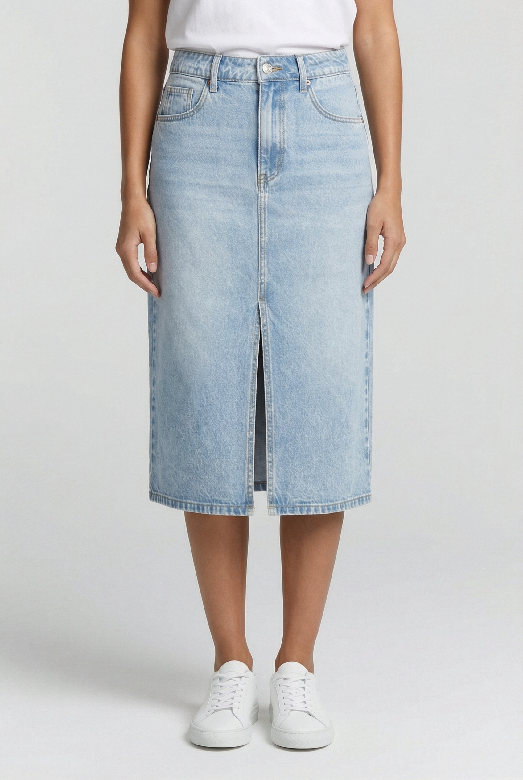 FLORA SKIRT LIGHT BLUE STONE 1