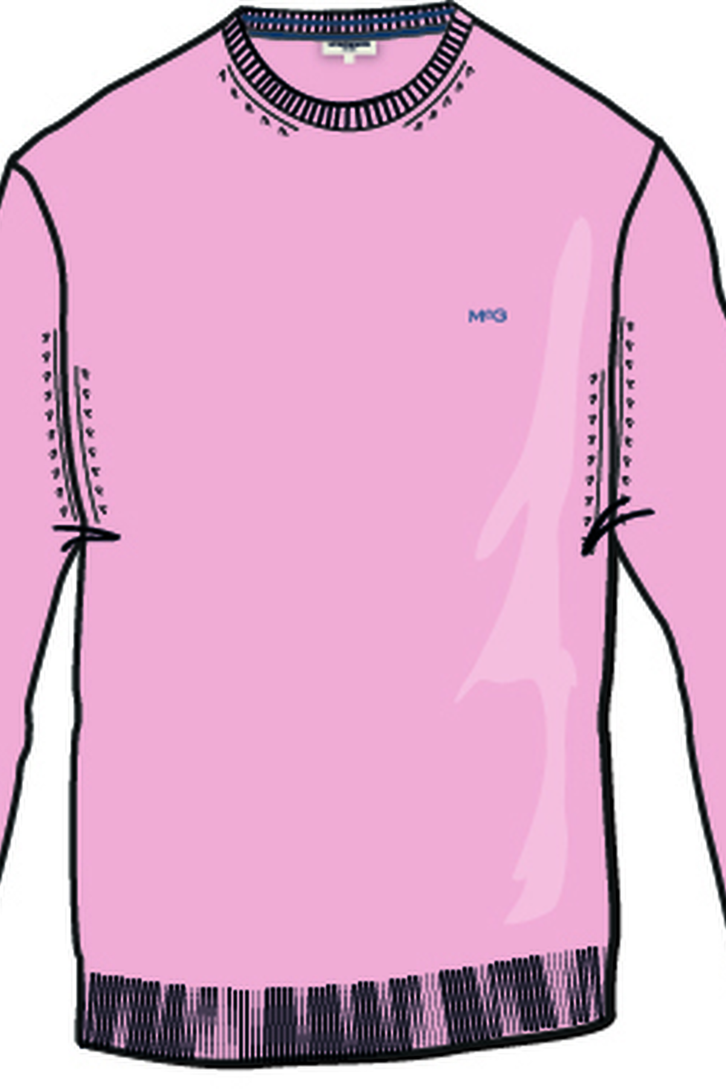C-NECK SWEATER LIGHT PINK 3