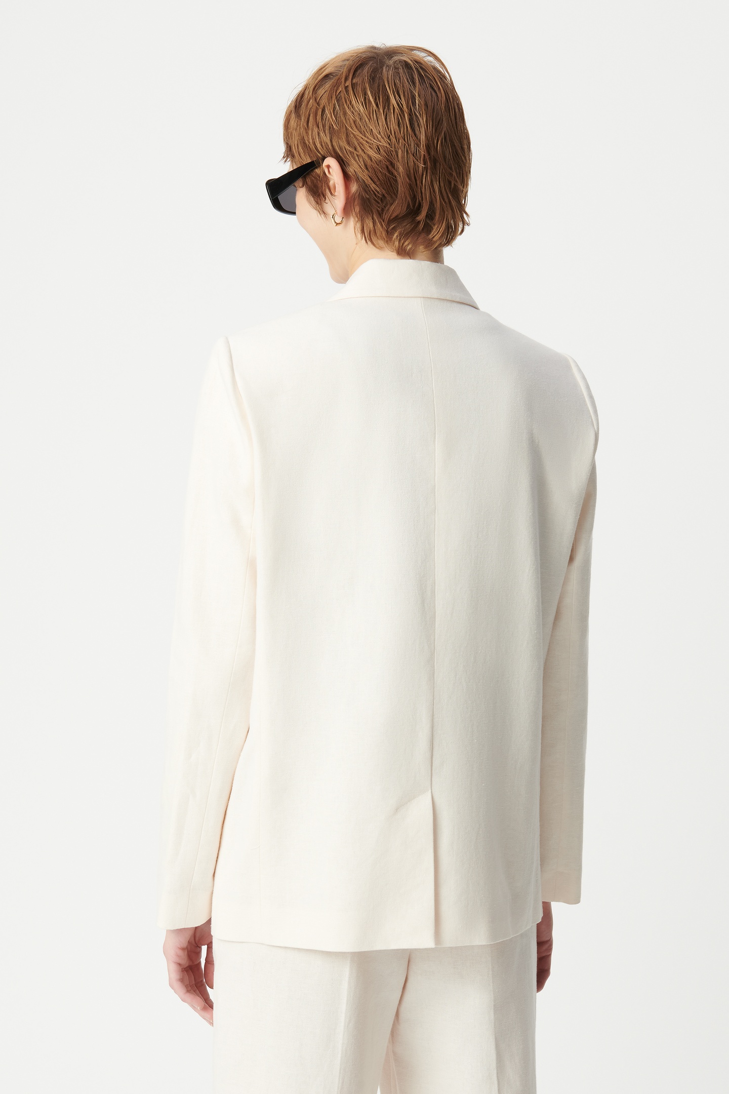 ECRU LINEN AND COTTON SUIT JACKET 3