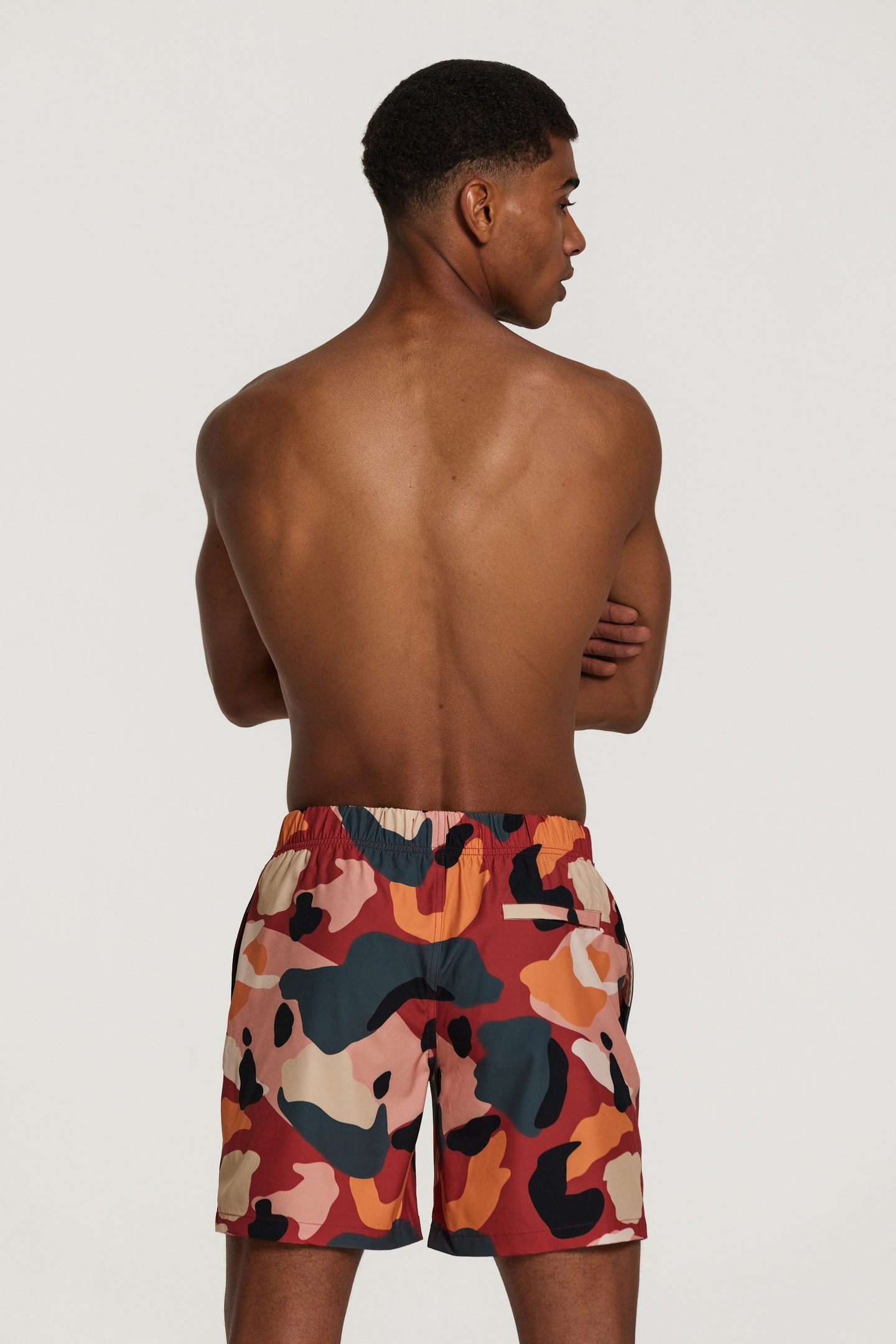 STRETCH SWIMSHORT NEO CAMO TANDORI SPICE BROWN 4