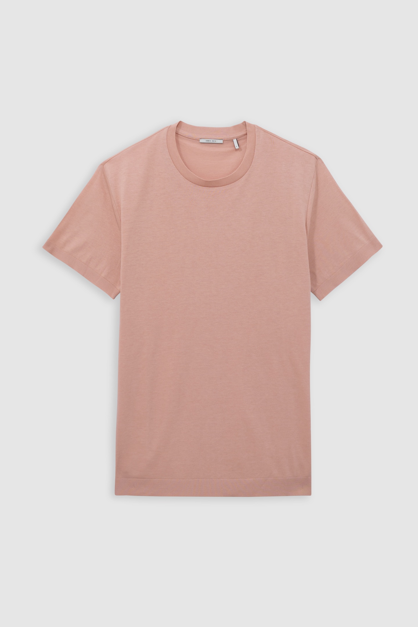 PINK COTTON MODAL CREW NECK T-SHIRT 5