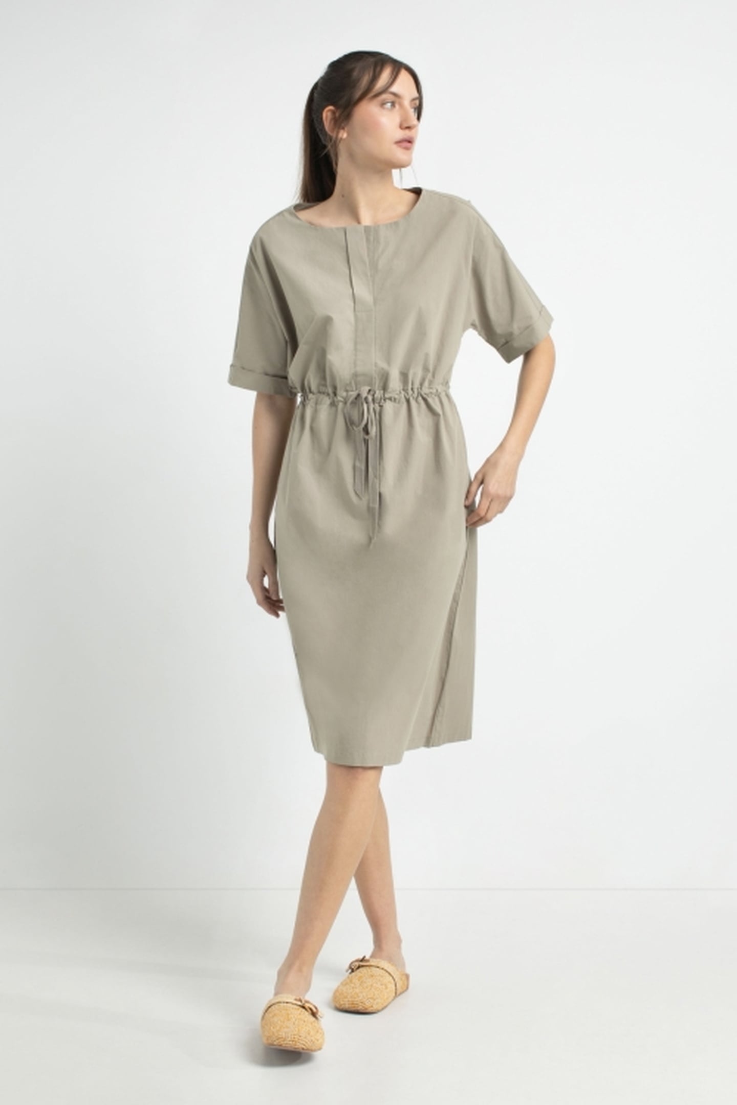 JANE DRESS LIGHT OLIVE 4