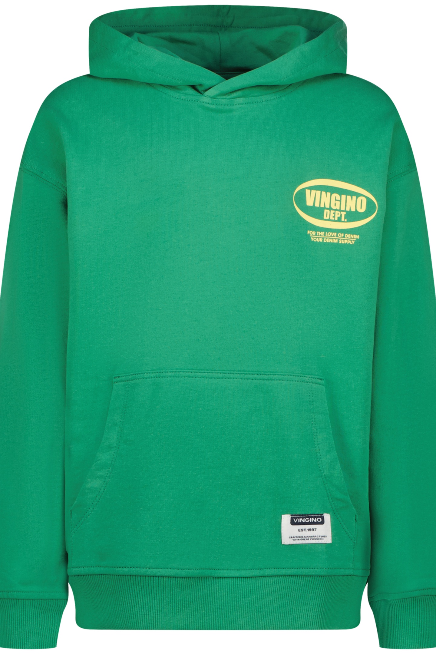 Vingino Basic-hoody Cactus Green Maat: 2 | Sportkleding Outlet | kids | Groen