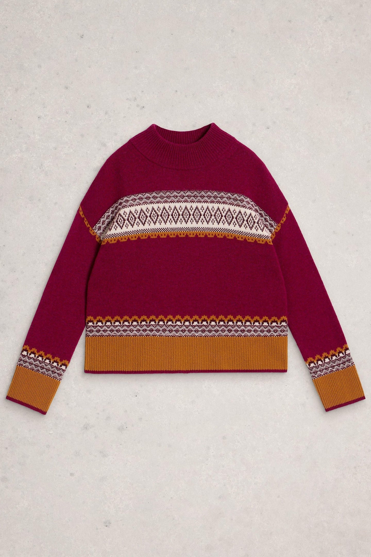 MILLIE FAIRISLE JUMPER PINK MULTI 4